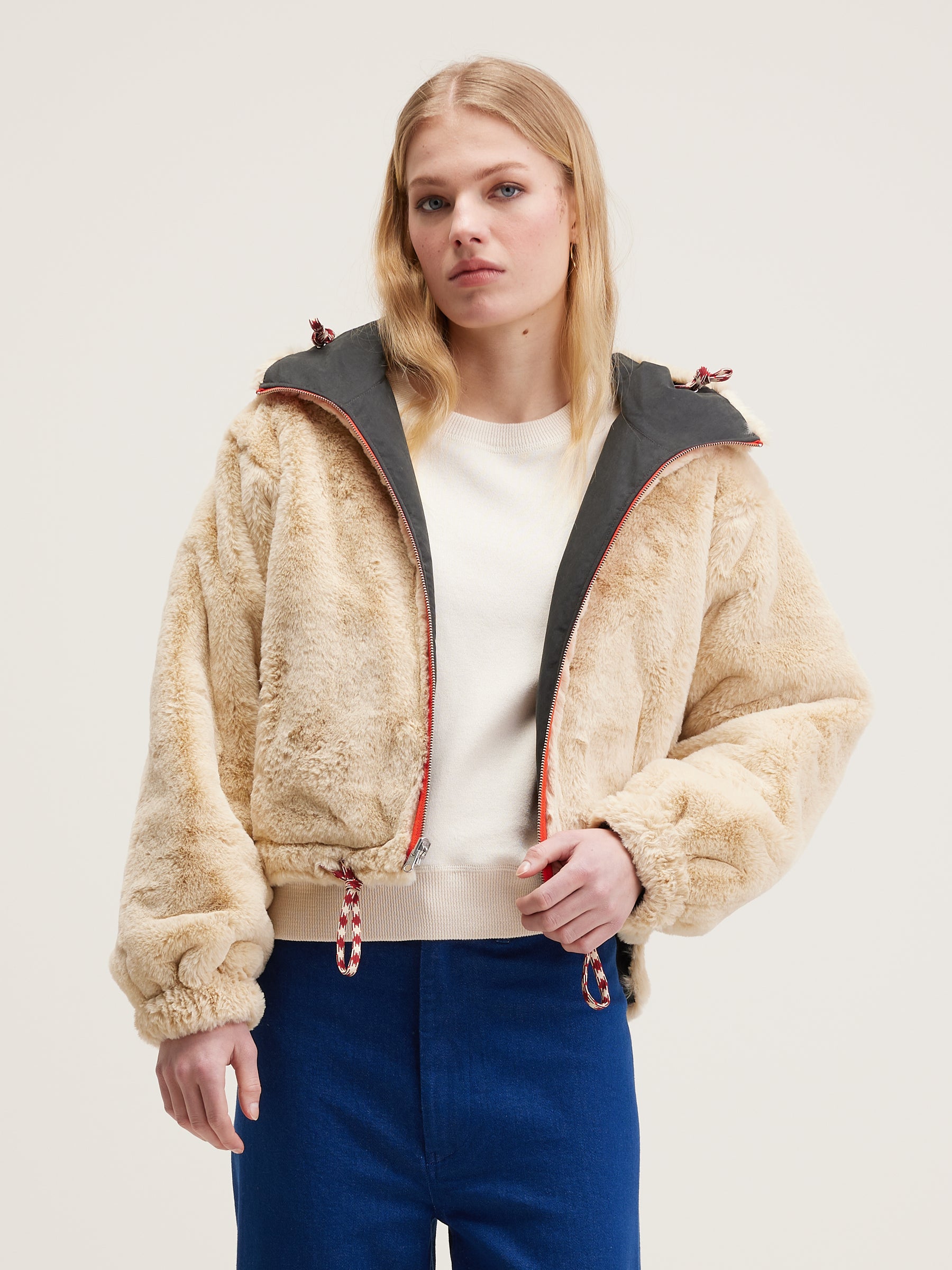 Loud Hooded Jacket - Pirate For Women | Bellerose