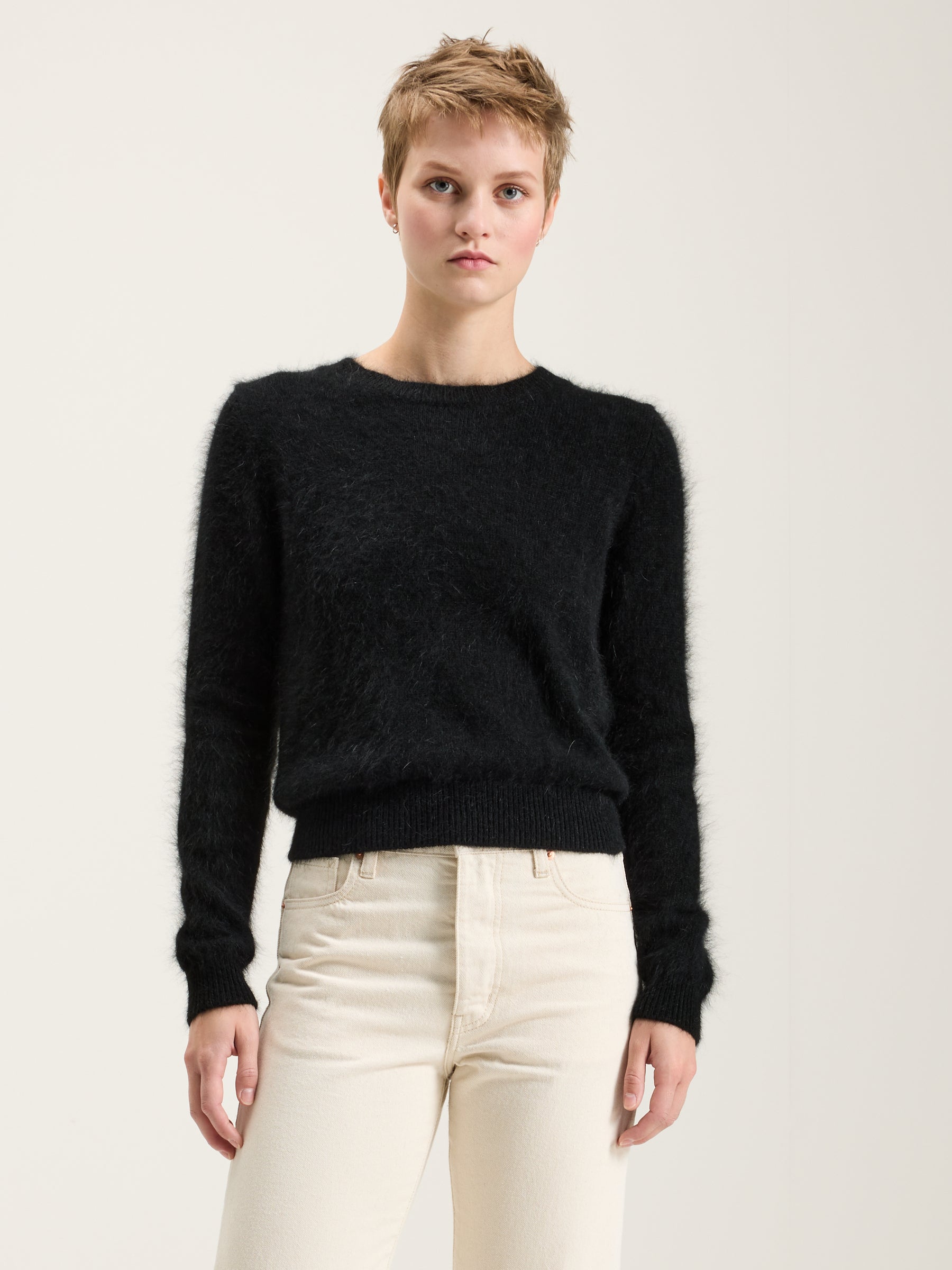 Pull En Angora Datti - Off black Pour Femme | Bellerose