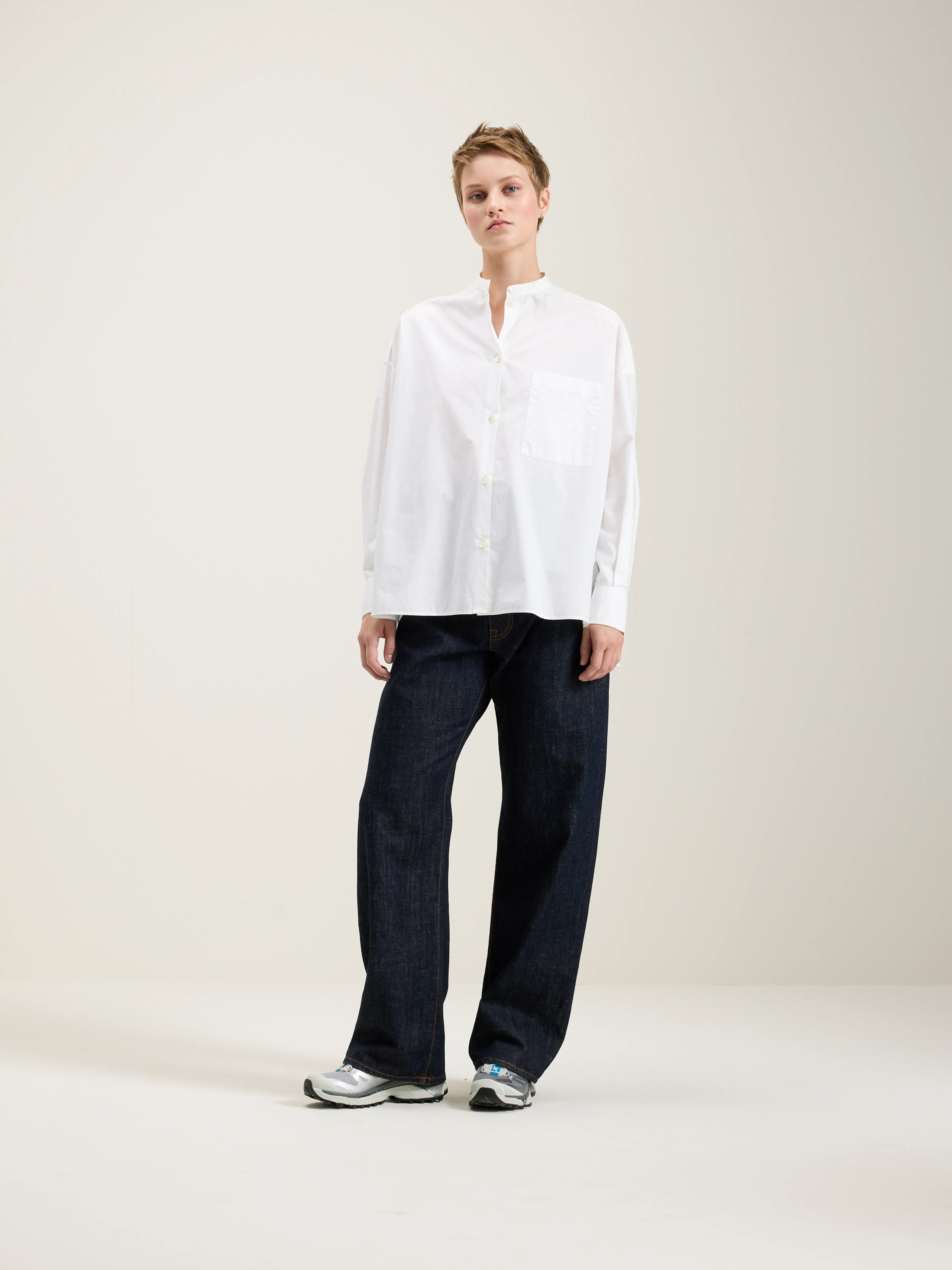 Gorky Poplin Shirt - White For Women | Bellerose