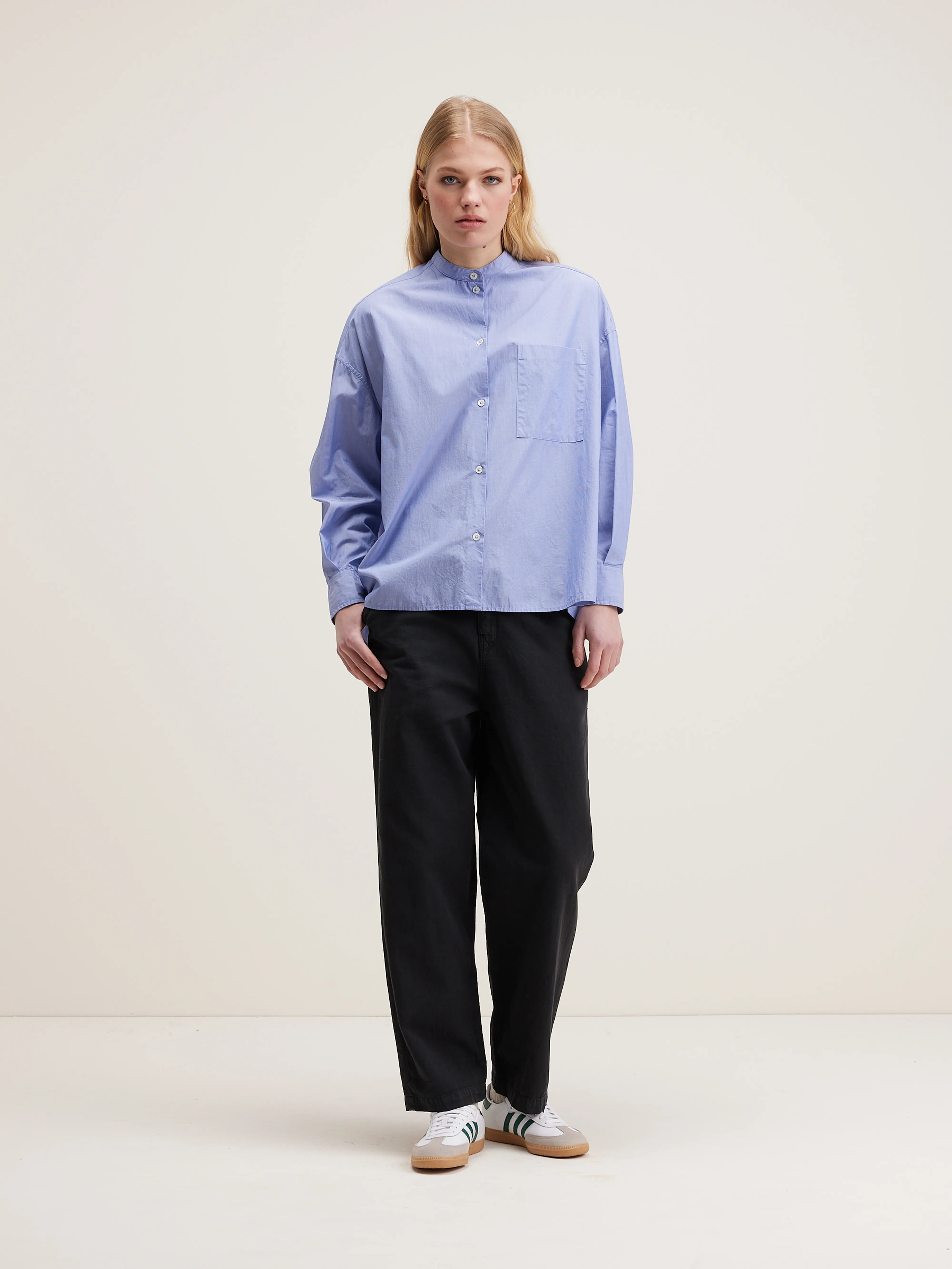 Gorky Poplin Shirt - Myosotis For Women | Bellerose