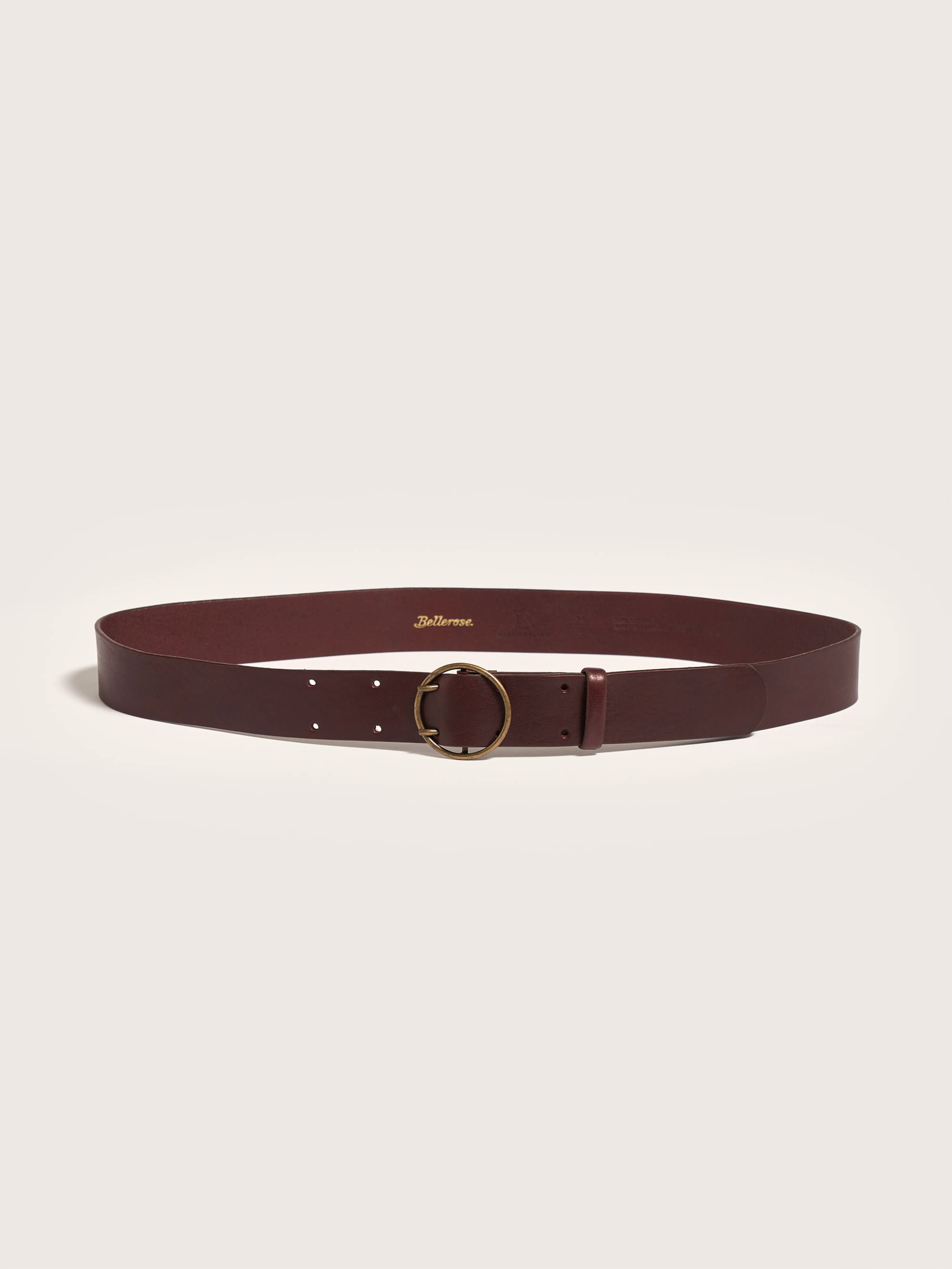 Selya Leather Belt - Bordeaux For Women | Bellerose