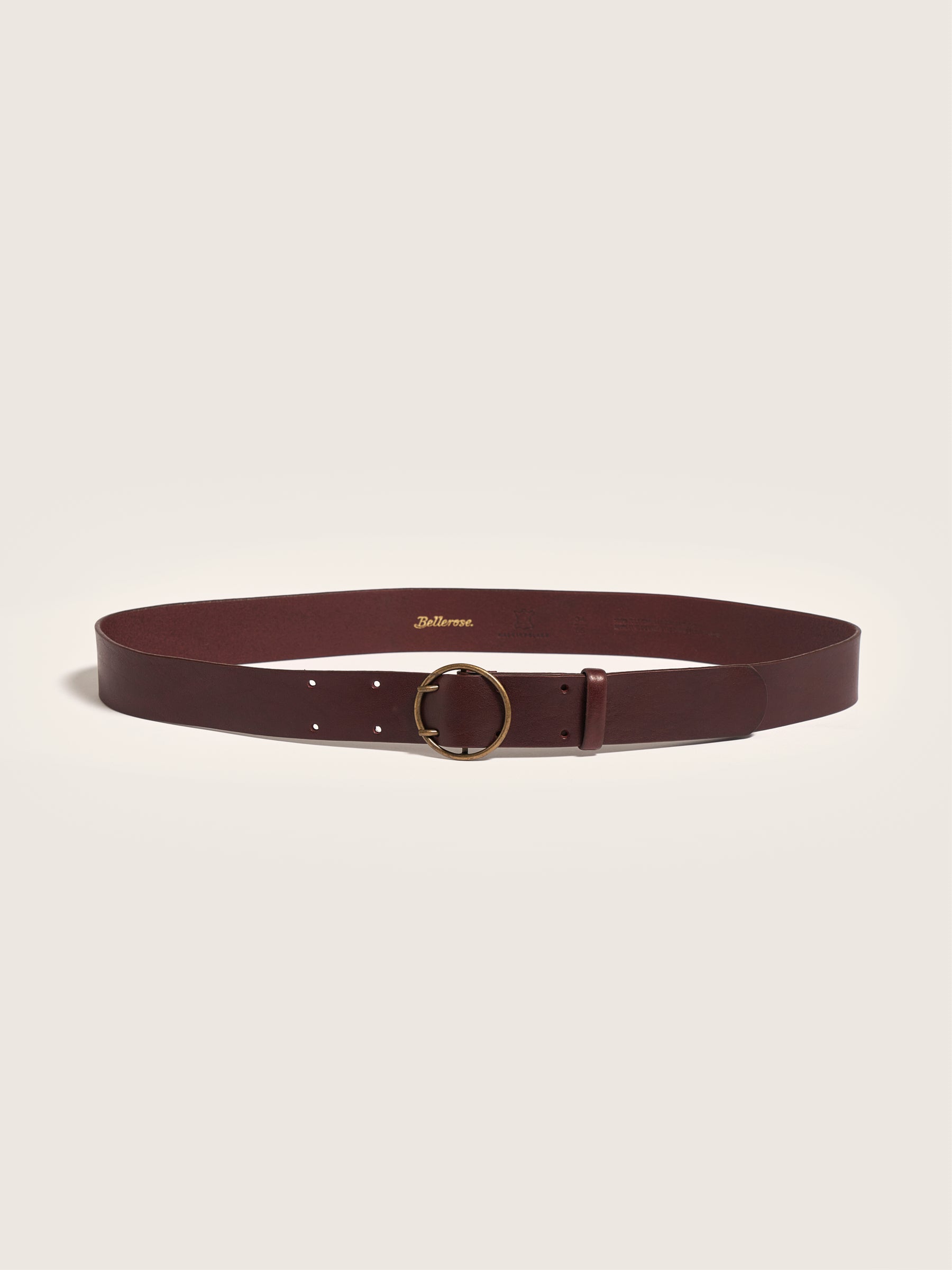 Selya Leather Belt - Bordeaux For Women | Bellerose