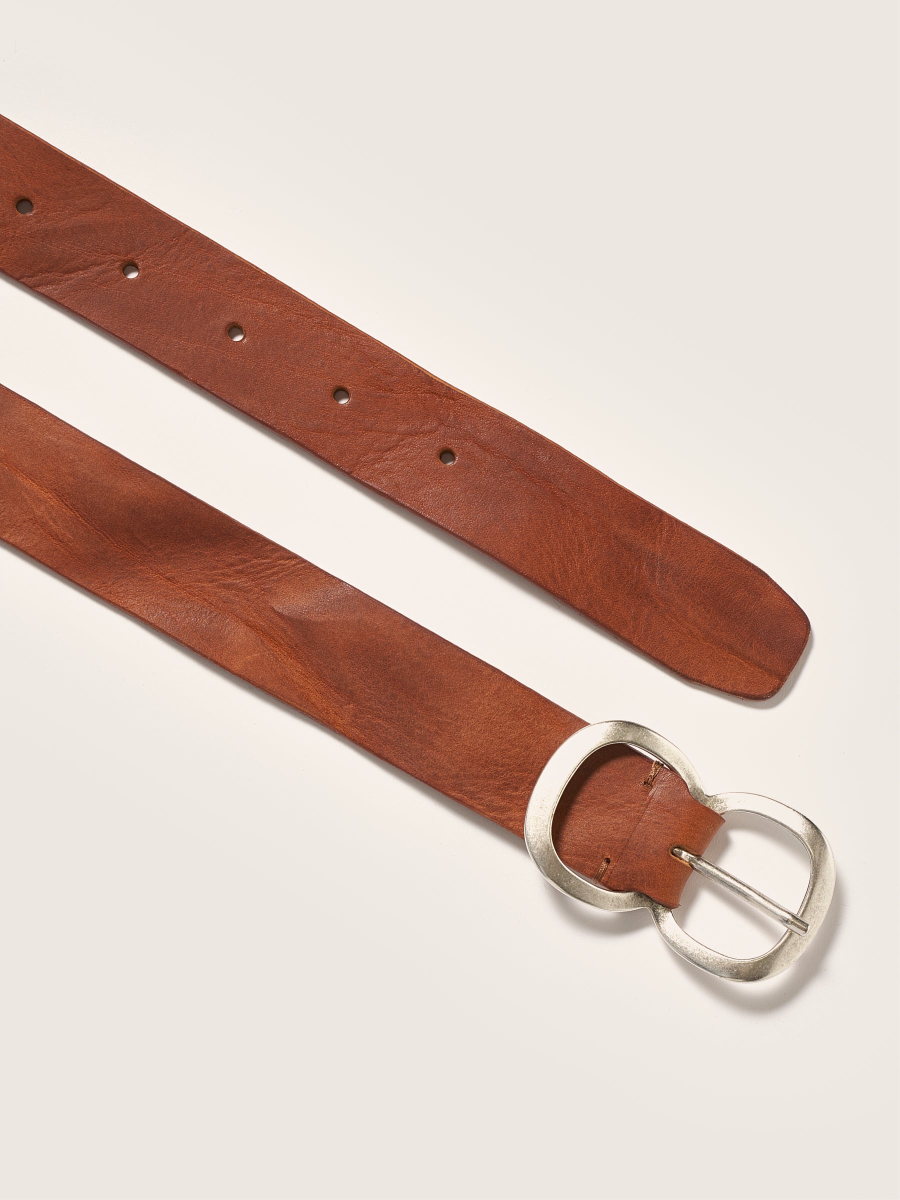 Sabas Leather Belt - Cognac For Women | Bellerose