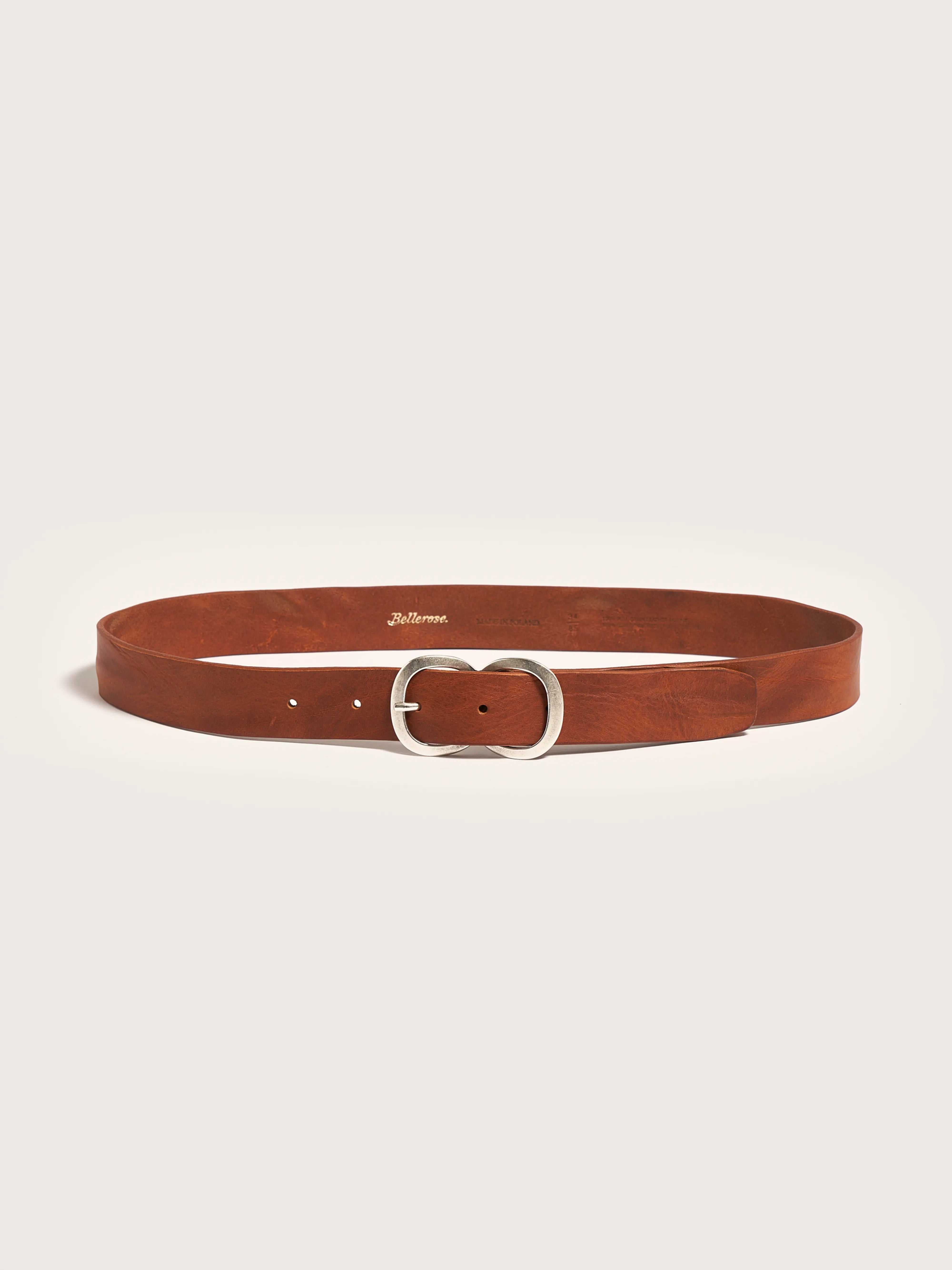 Sabas Leather Belt - Cognac For Women | Bellerose