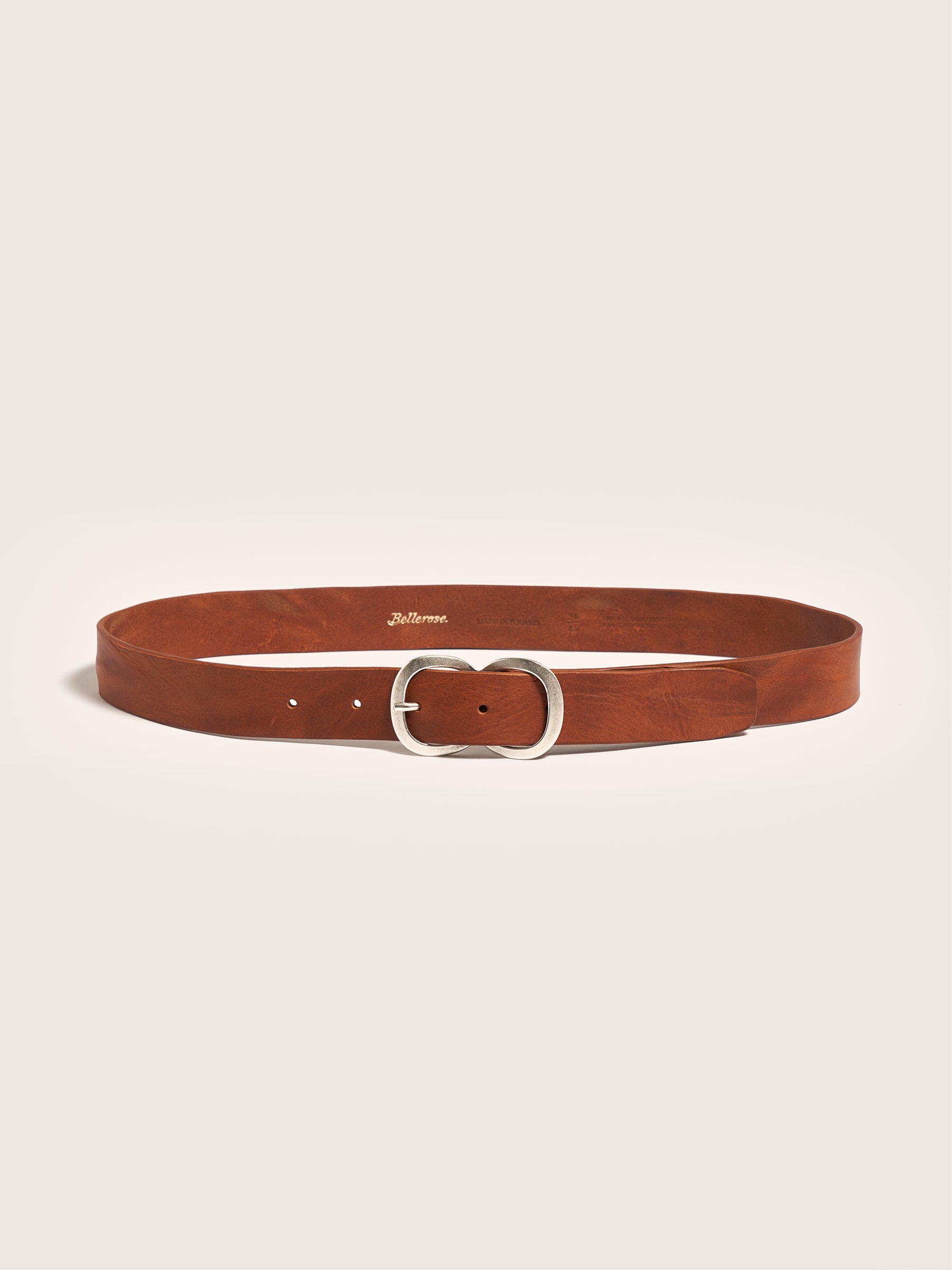 Sabas Leather Belt - Cognac For Women | Bellerose