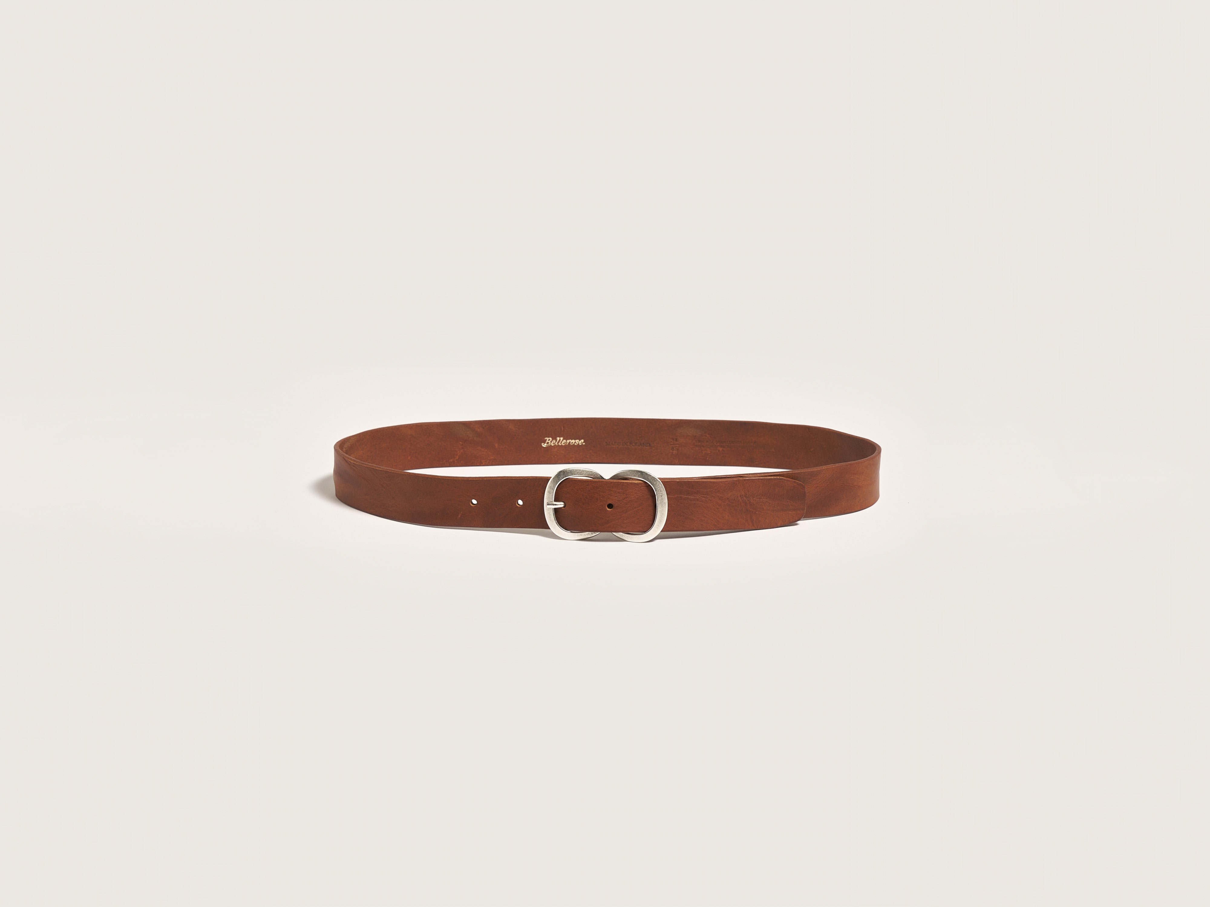 Sabas leren riem (251 / W / COGNAC)