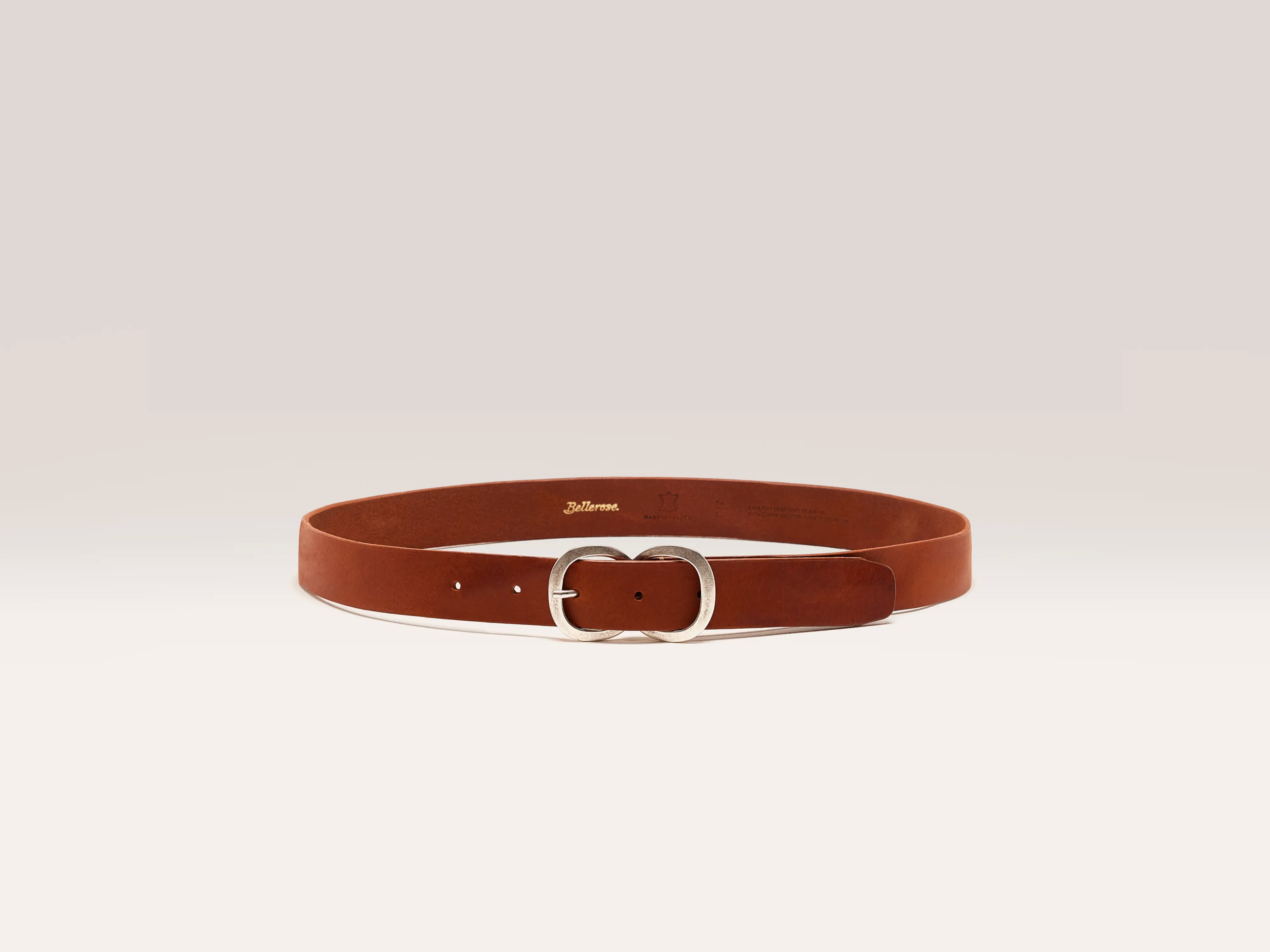 Sabas Leather Belt - Cognac For Women | Bellerose