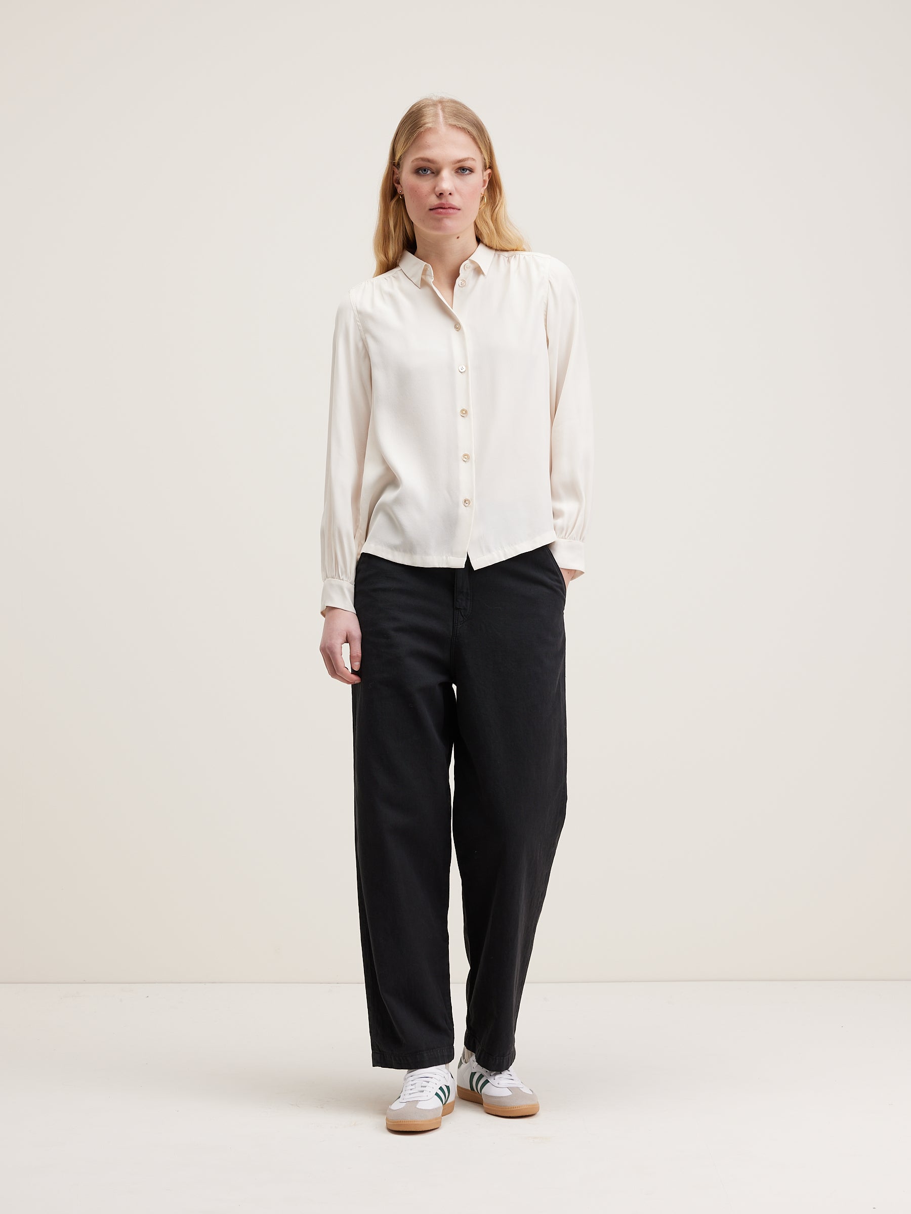 Taxi Classic Silk Blouse - Natural For Women | Bellerose