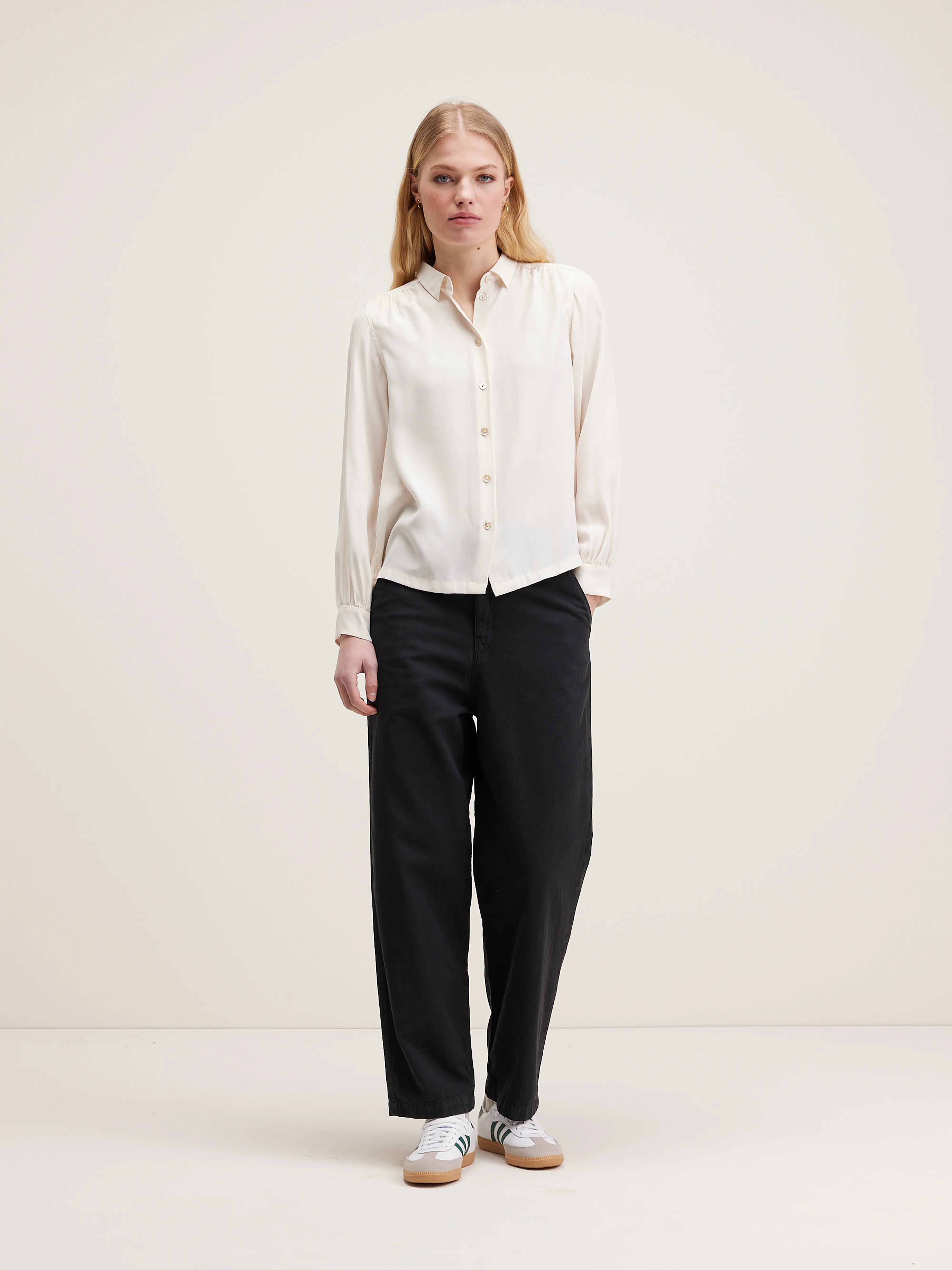 Taxi Classic Silk Blouse - Natural For Women | Bellerose