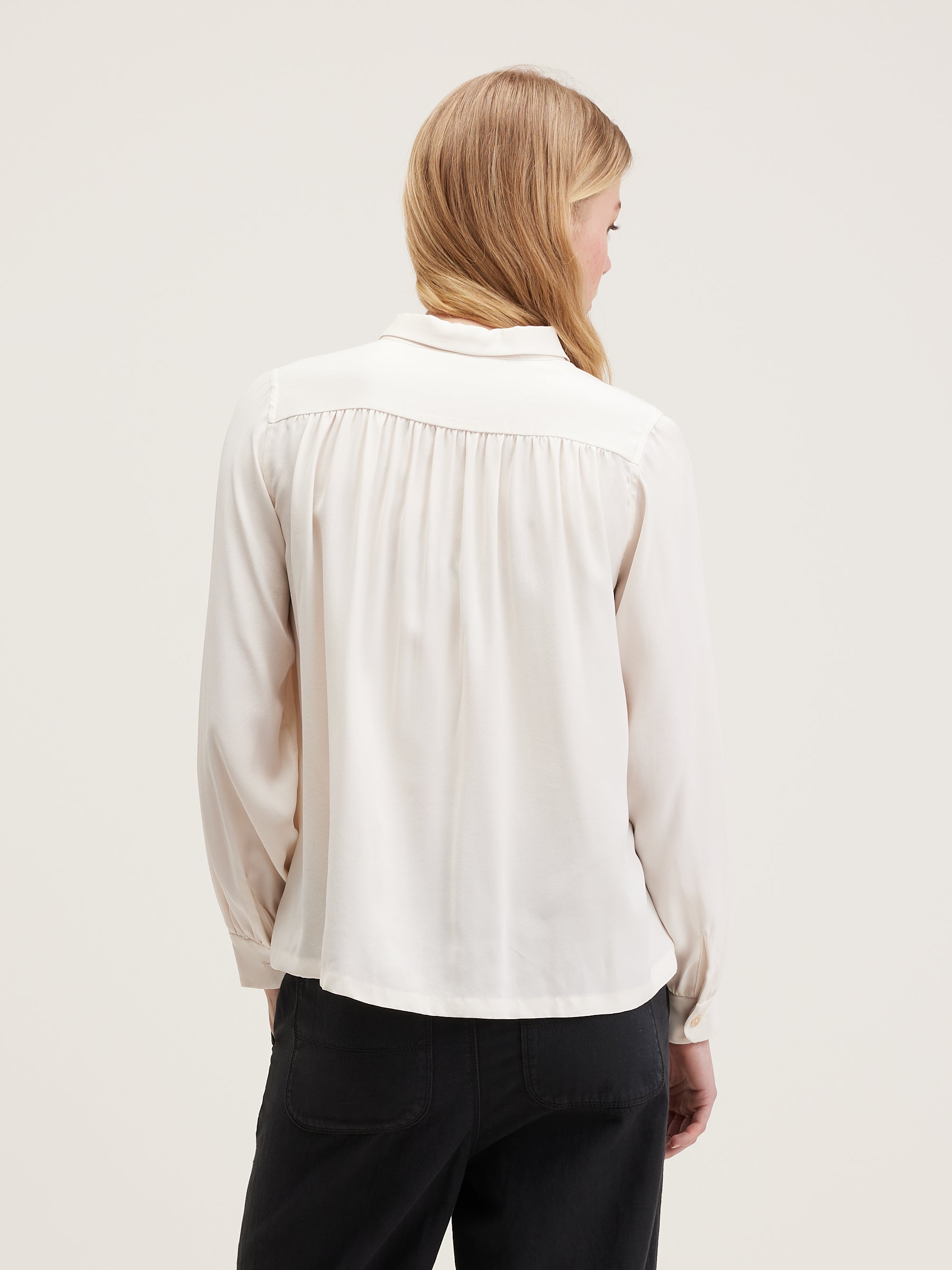 Taxi Zijde Blouse - Natural Voor Dames | Bellerose