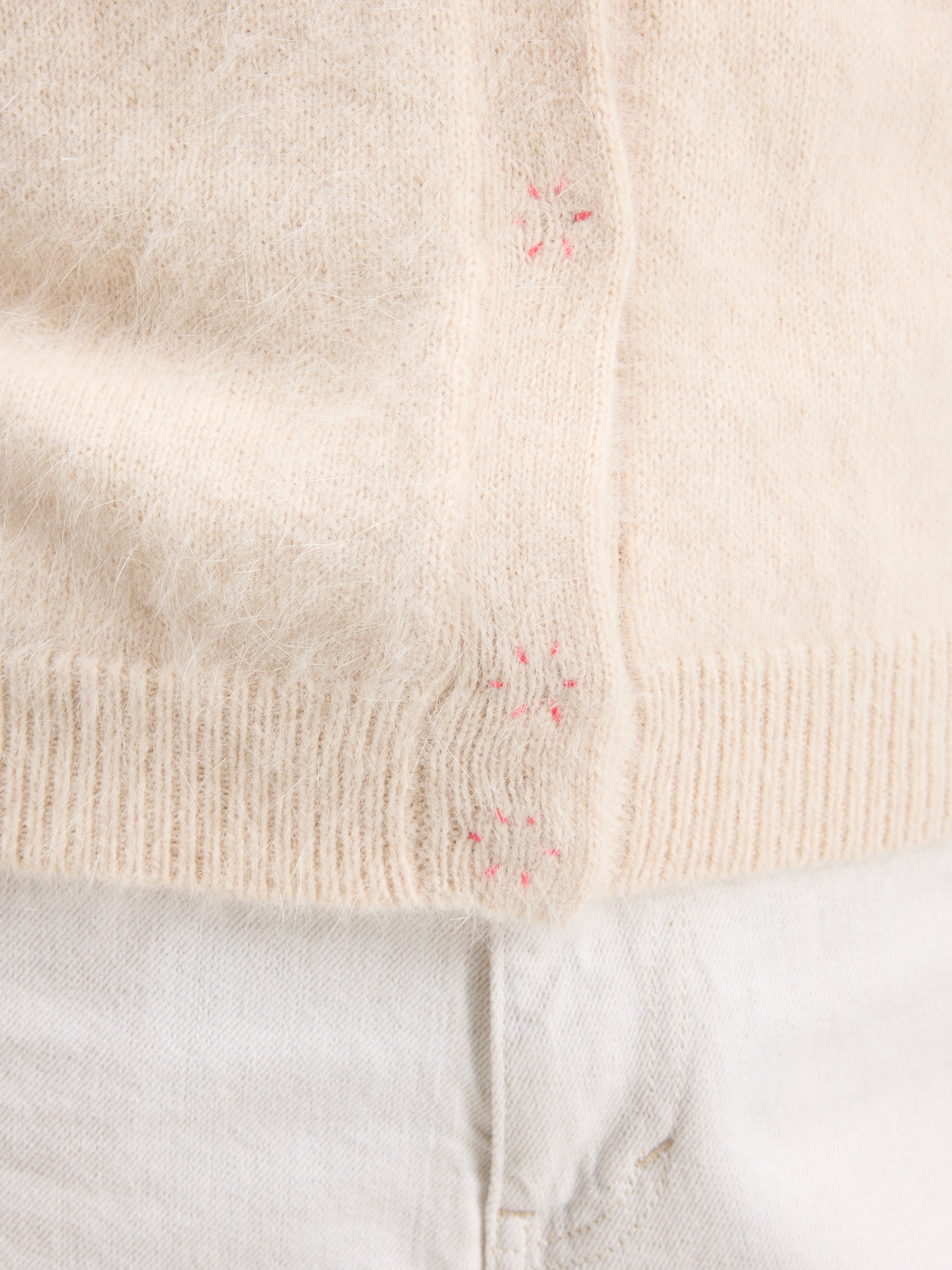 Datam angora-mix cardigan (241 / W / PARCHEMIN)