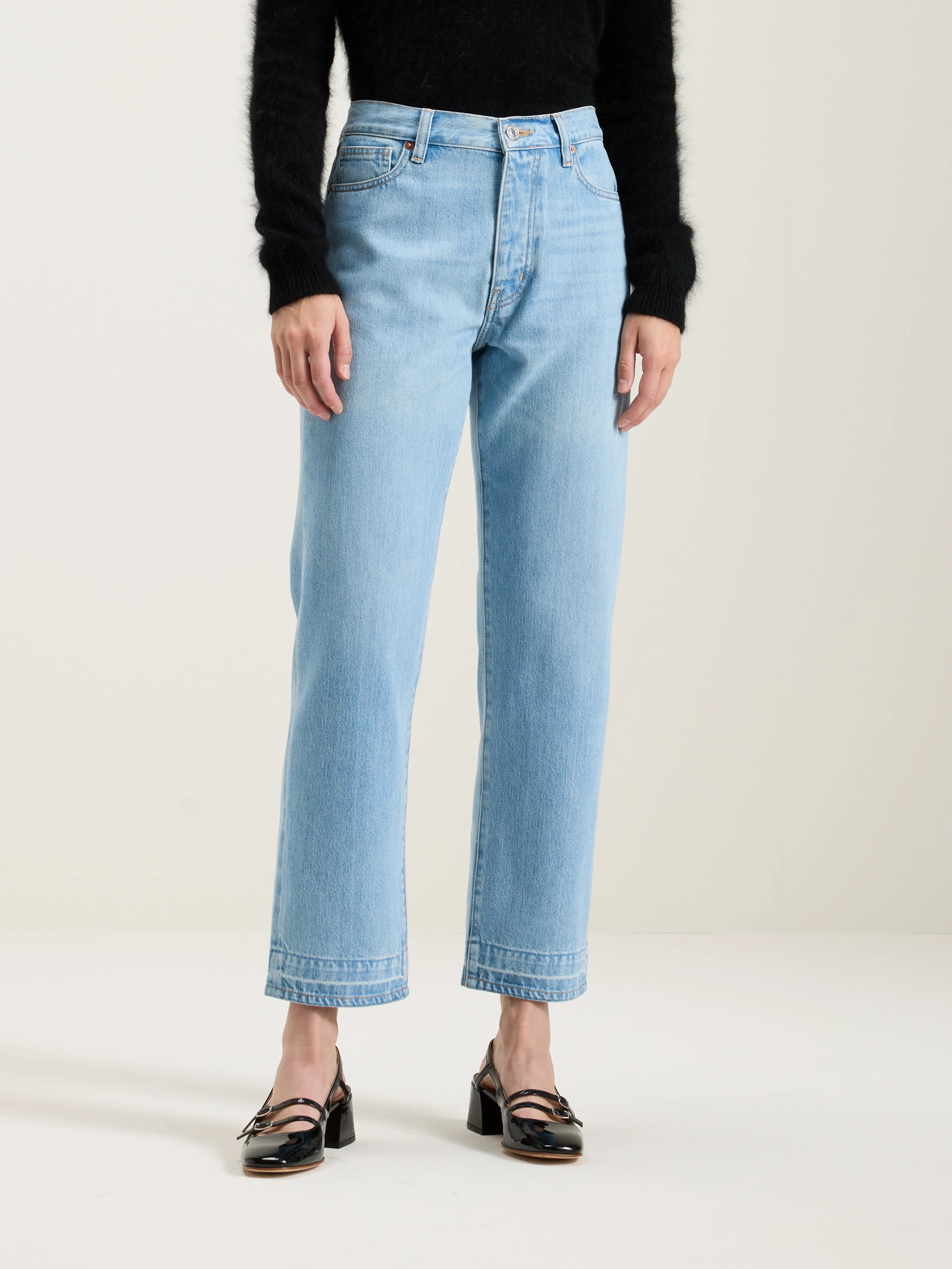 Denim N. 34 Regular Jeans - Used light blue For Women | Bellerose