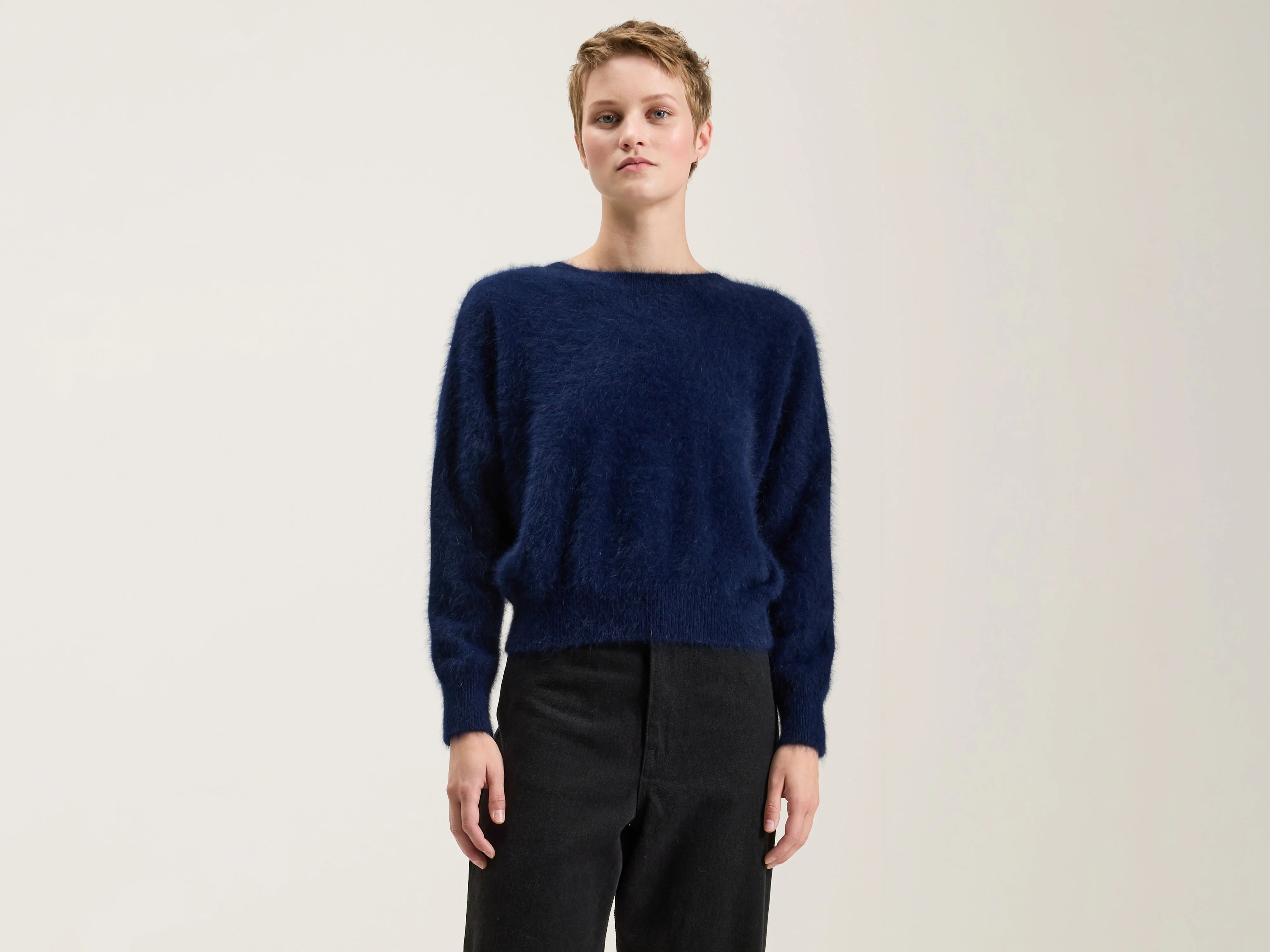 Pull En Angora Datti - Navy Pour Femme | Bellerose