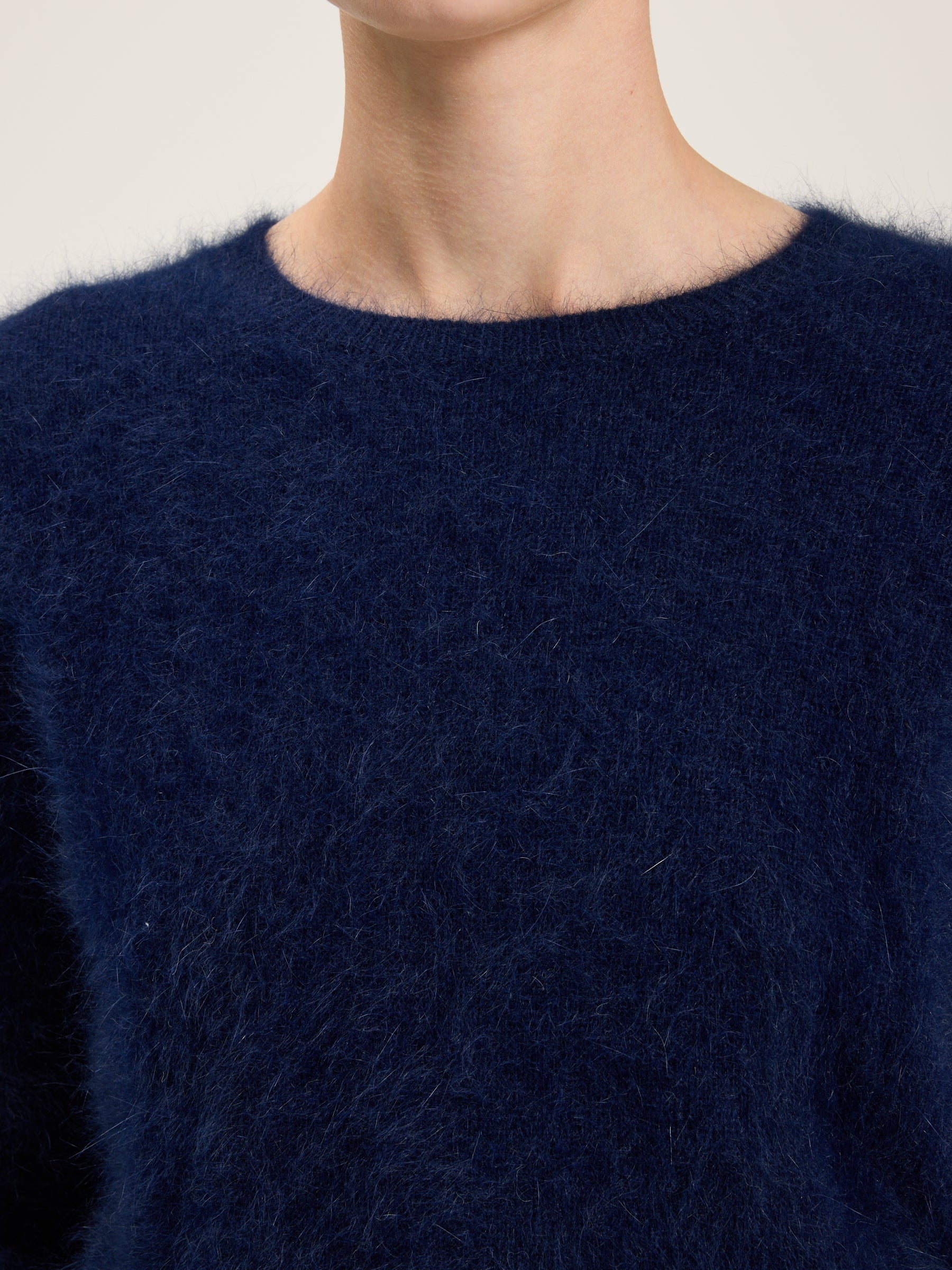 Datti angora-blend sweater (242 / W / NAVY)