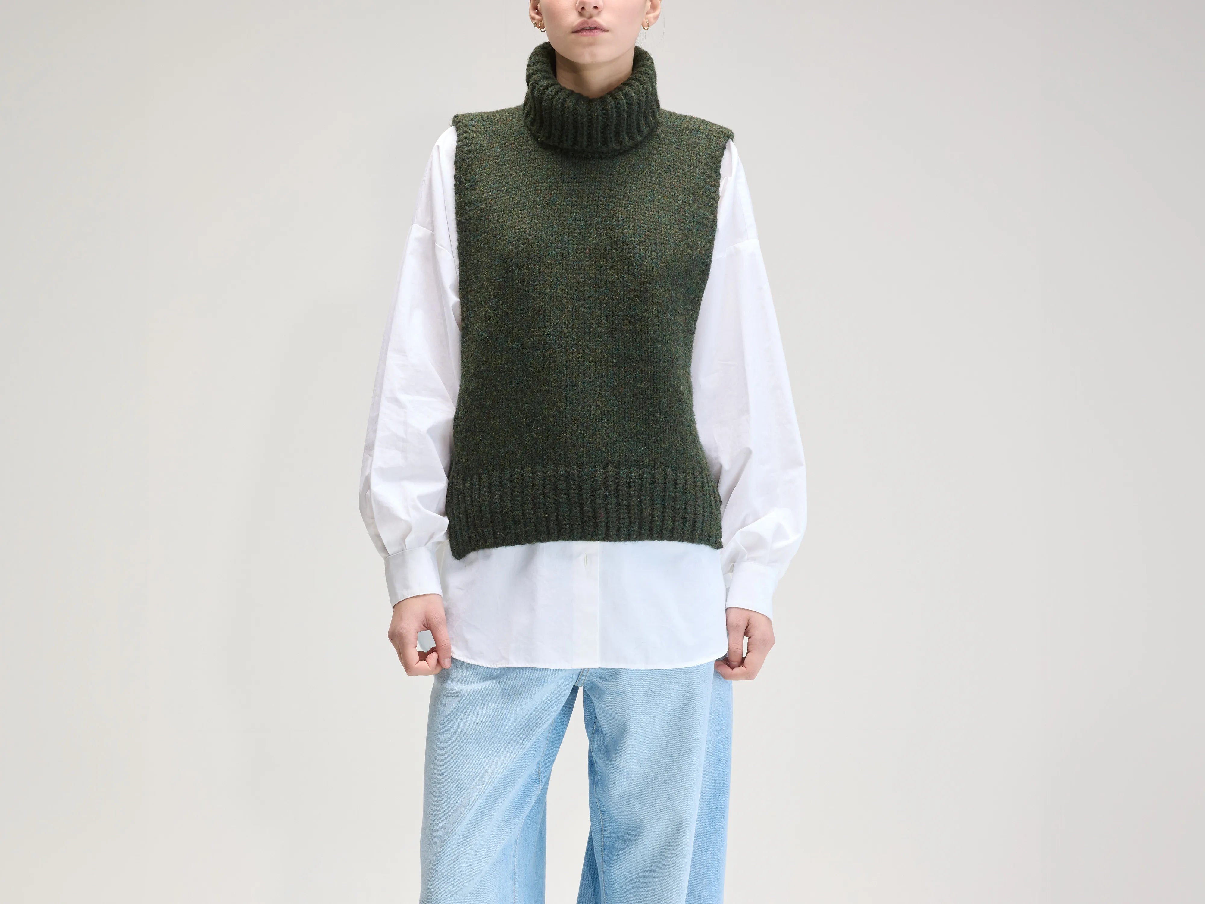 Pull sans manches Upcyclé (UPC / W / KOMBU)