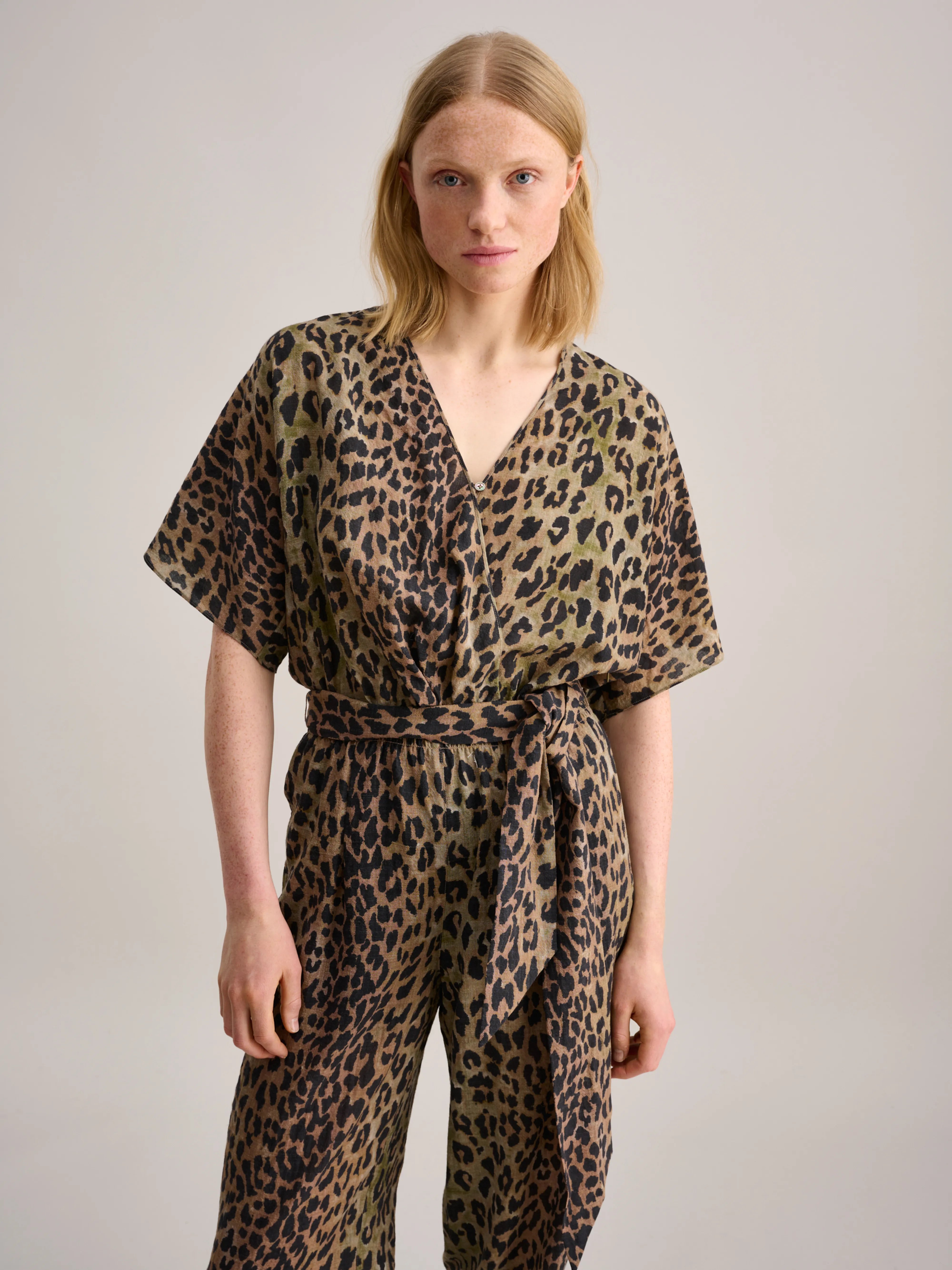 Honolulu Jumpsuit - Black / Praline For Women | Bellerose