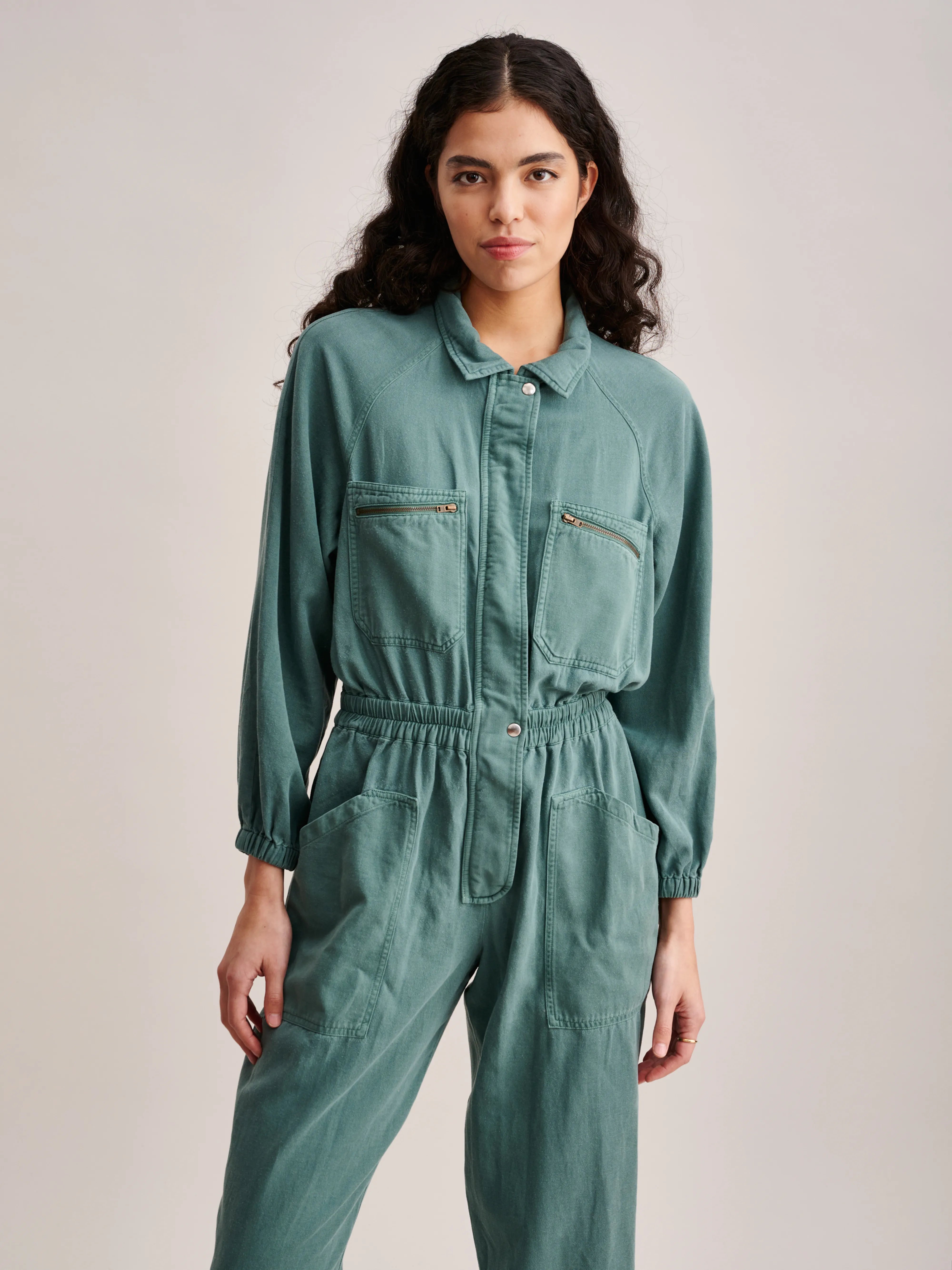 Vedett Jumpsuit - Pine For Women | Bellerose