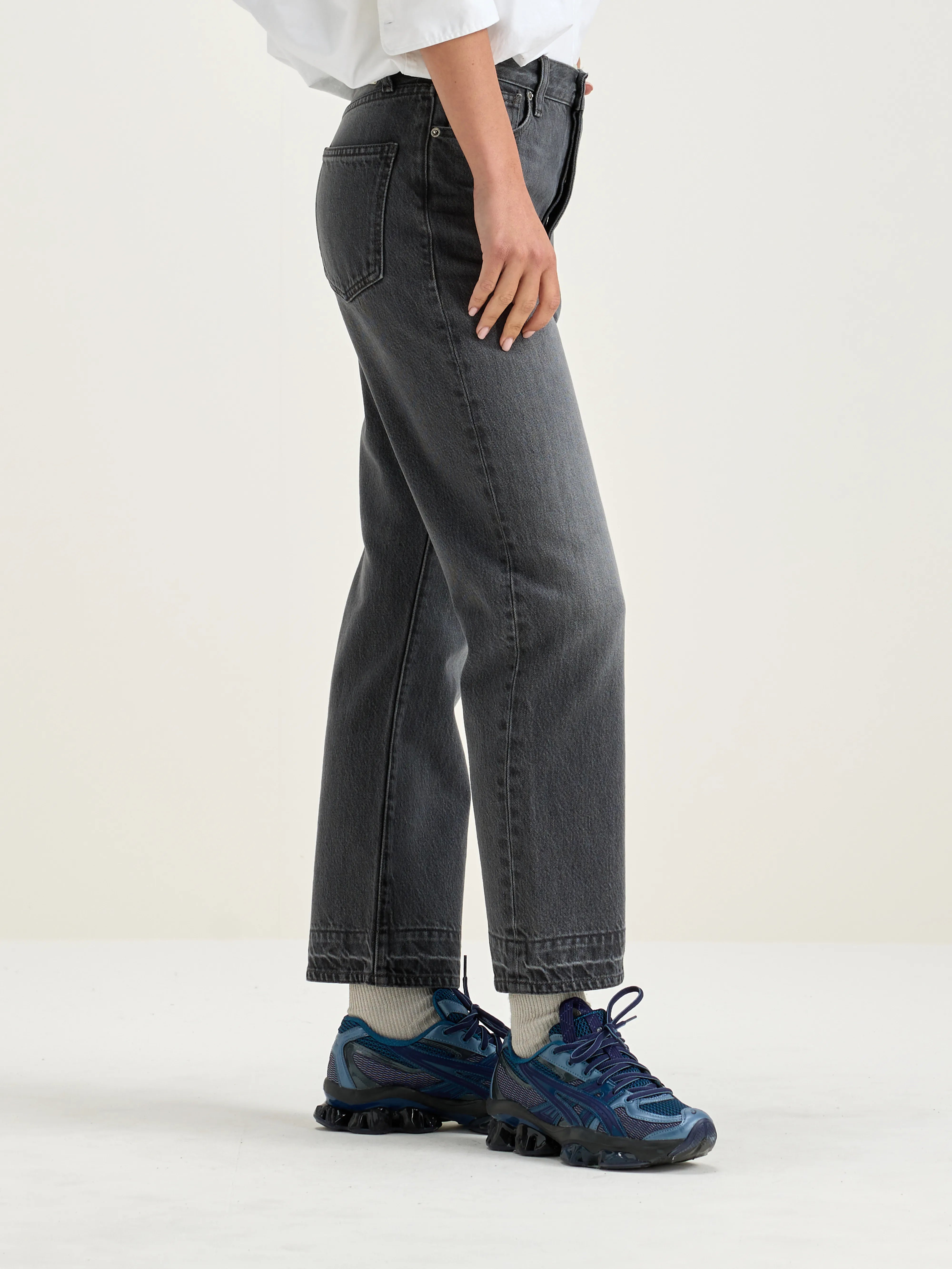 Denim N.34 Regular Jeans - Used black Voor Dames | Bellerose