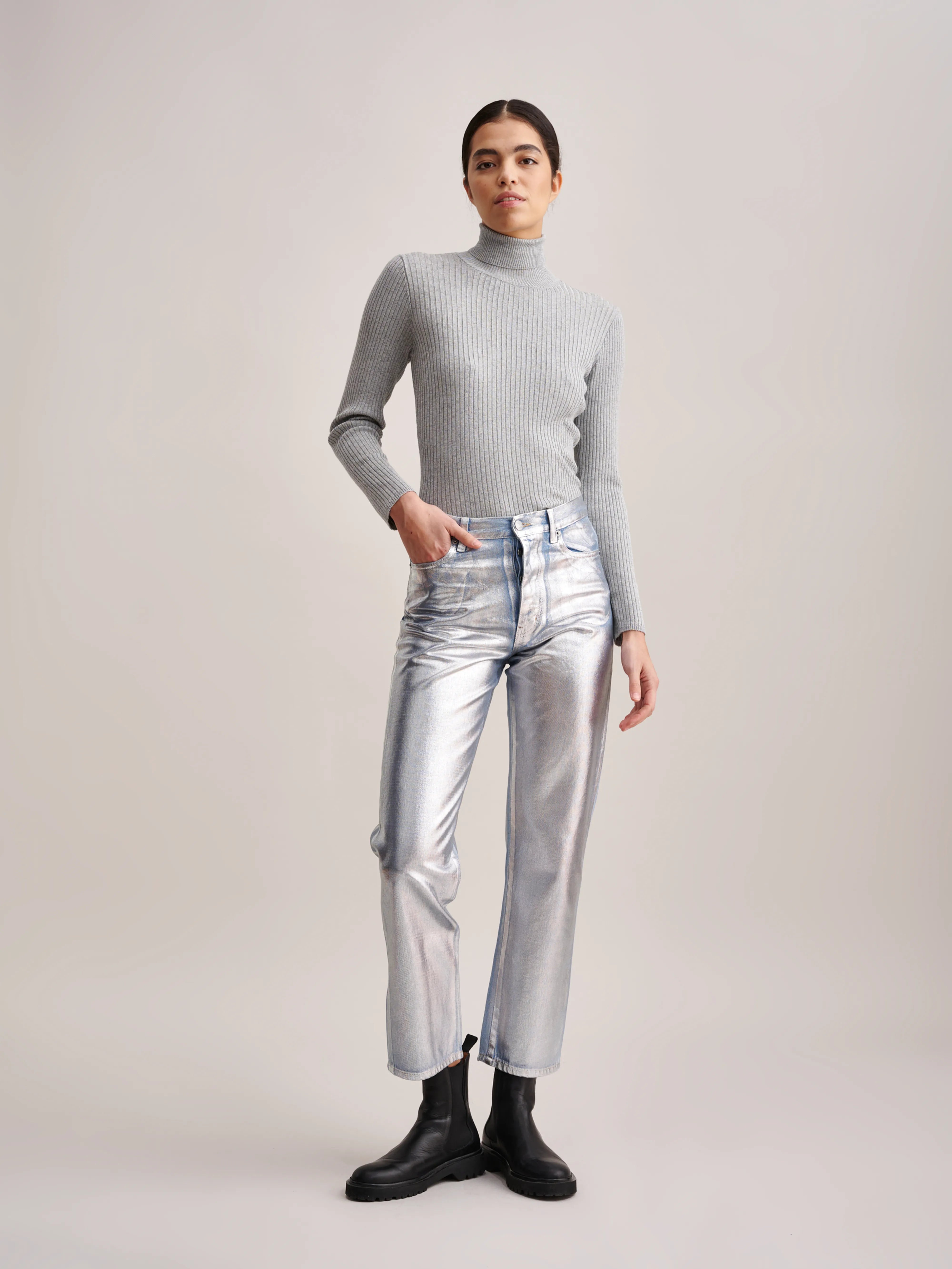 Popeye Jeans - Silver For Women | Bellerose