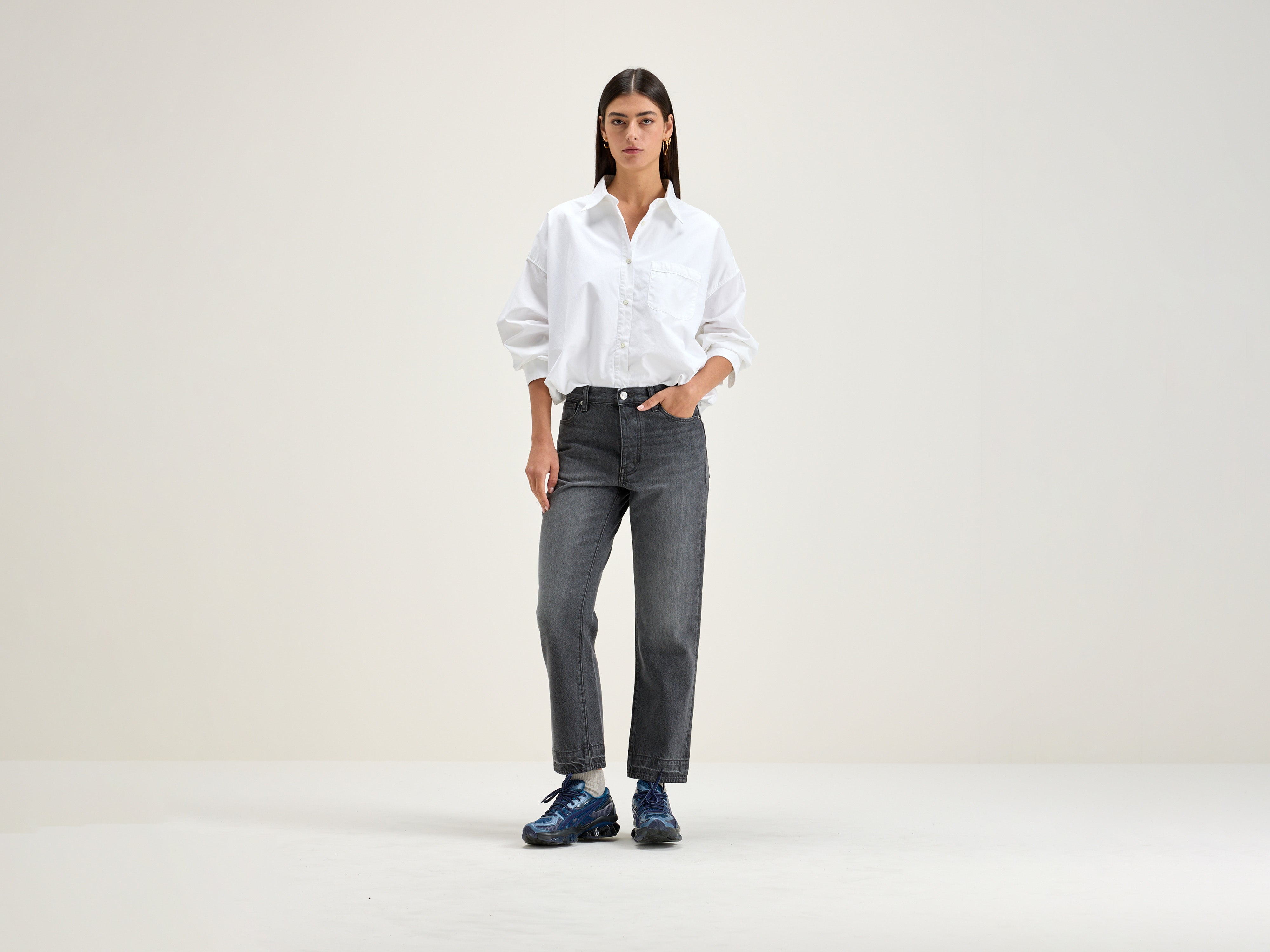 Popeye Regular Jeans - Used black For Women | Bellerose