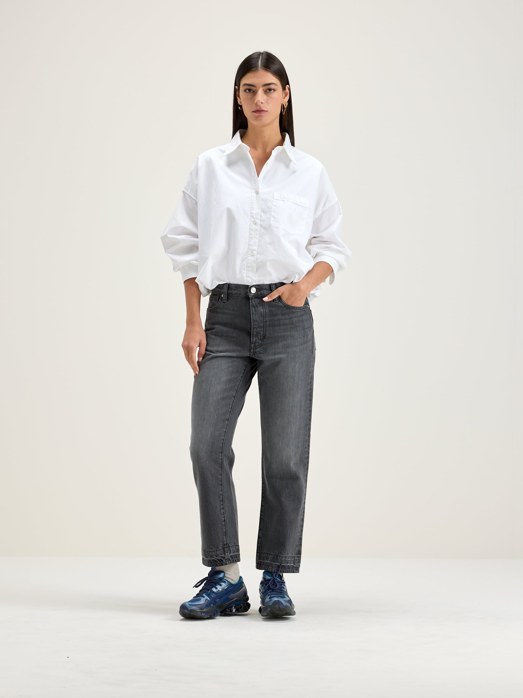 Popeye Regular Jeans - Used black For Women | Bellerose