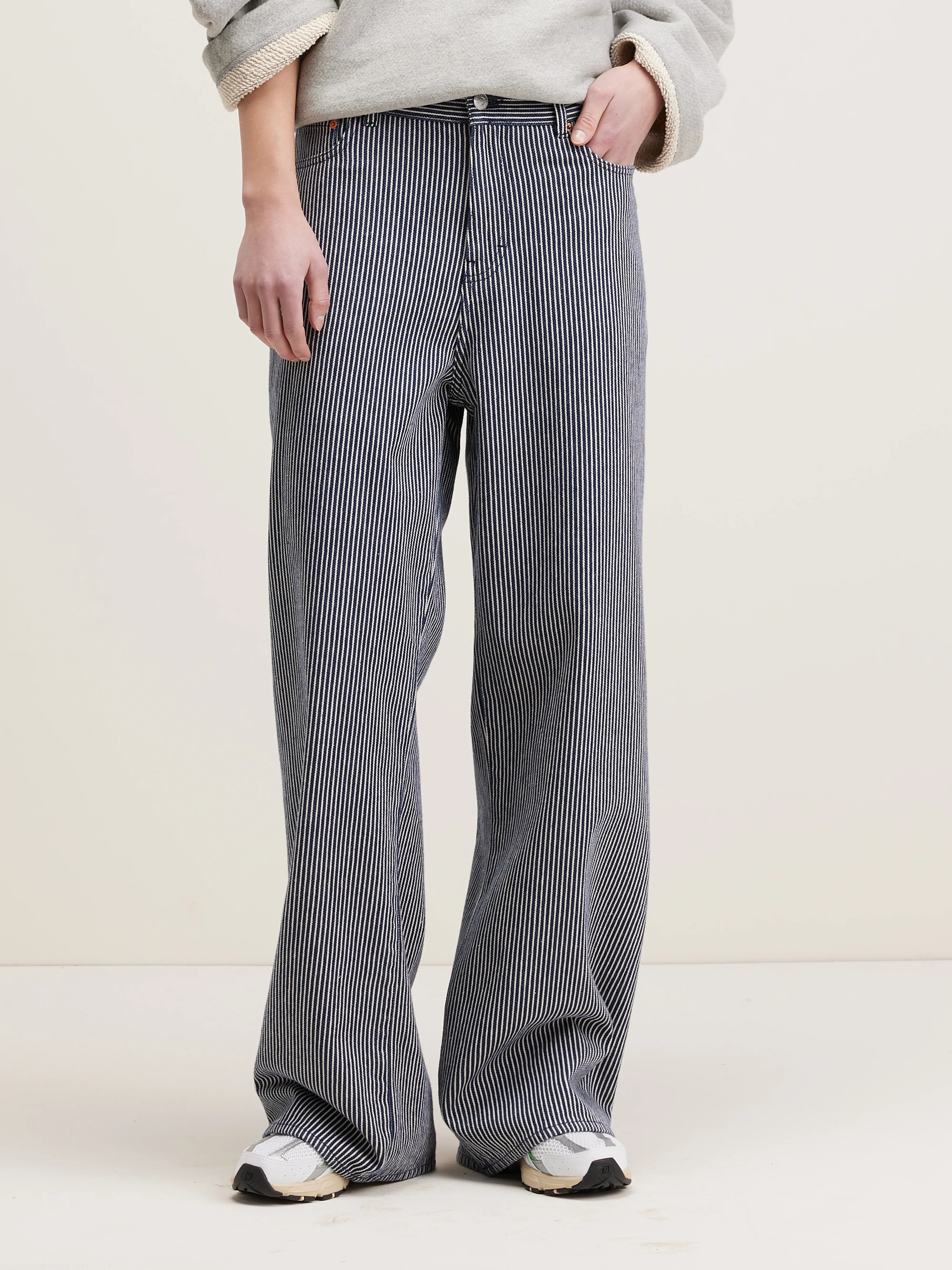 Denim N. 64 Wide Jeans - Light stone wash For Women | Bellerose