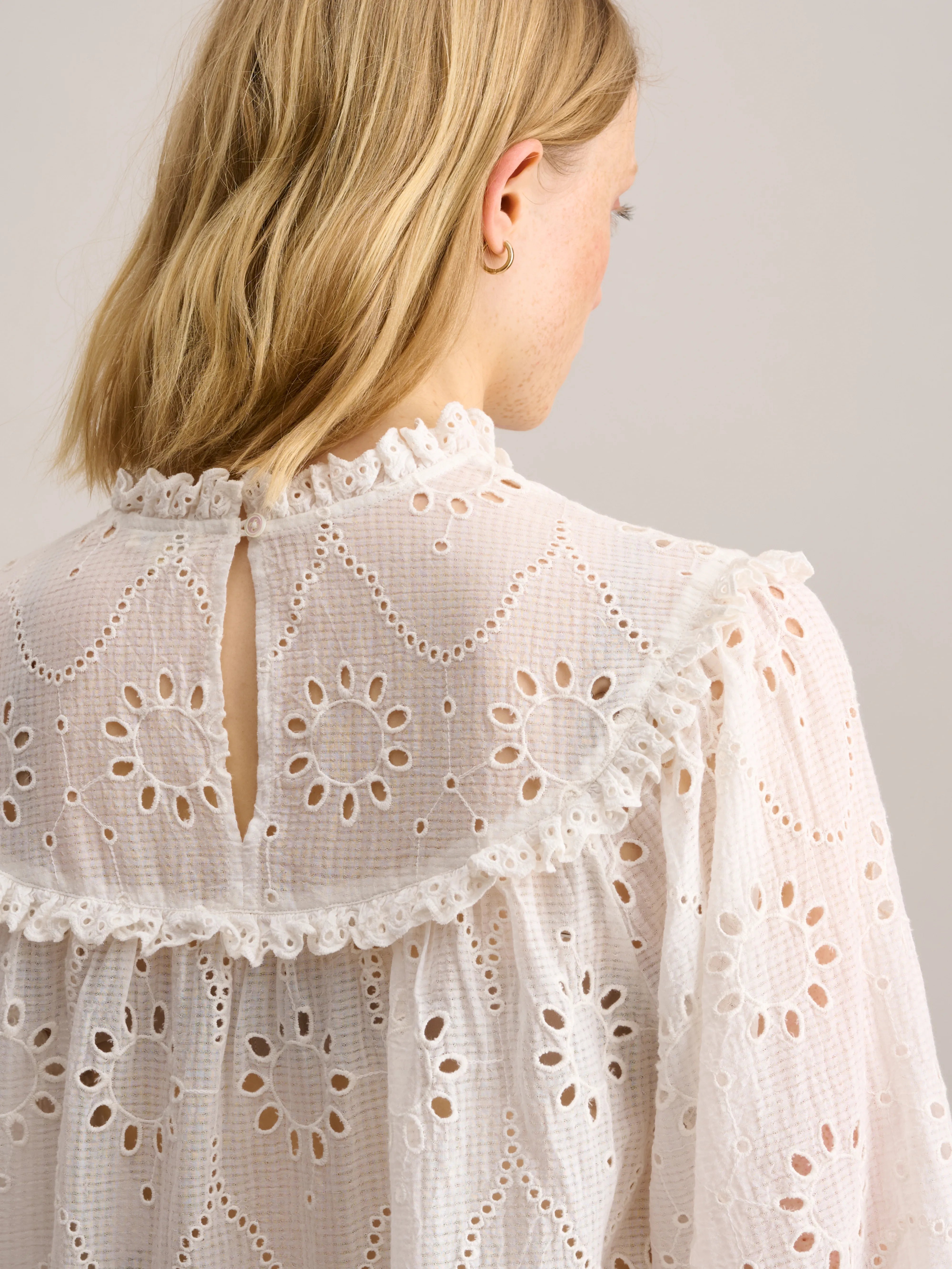 Calais Blouse - Natural Voor Dames | Bellerose