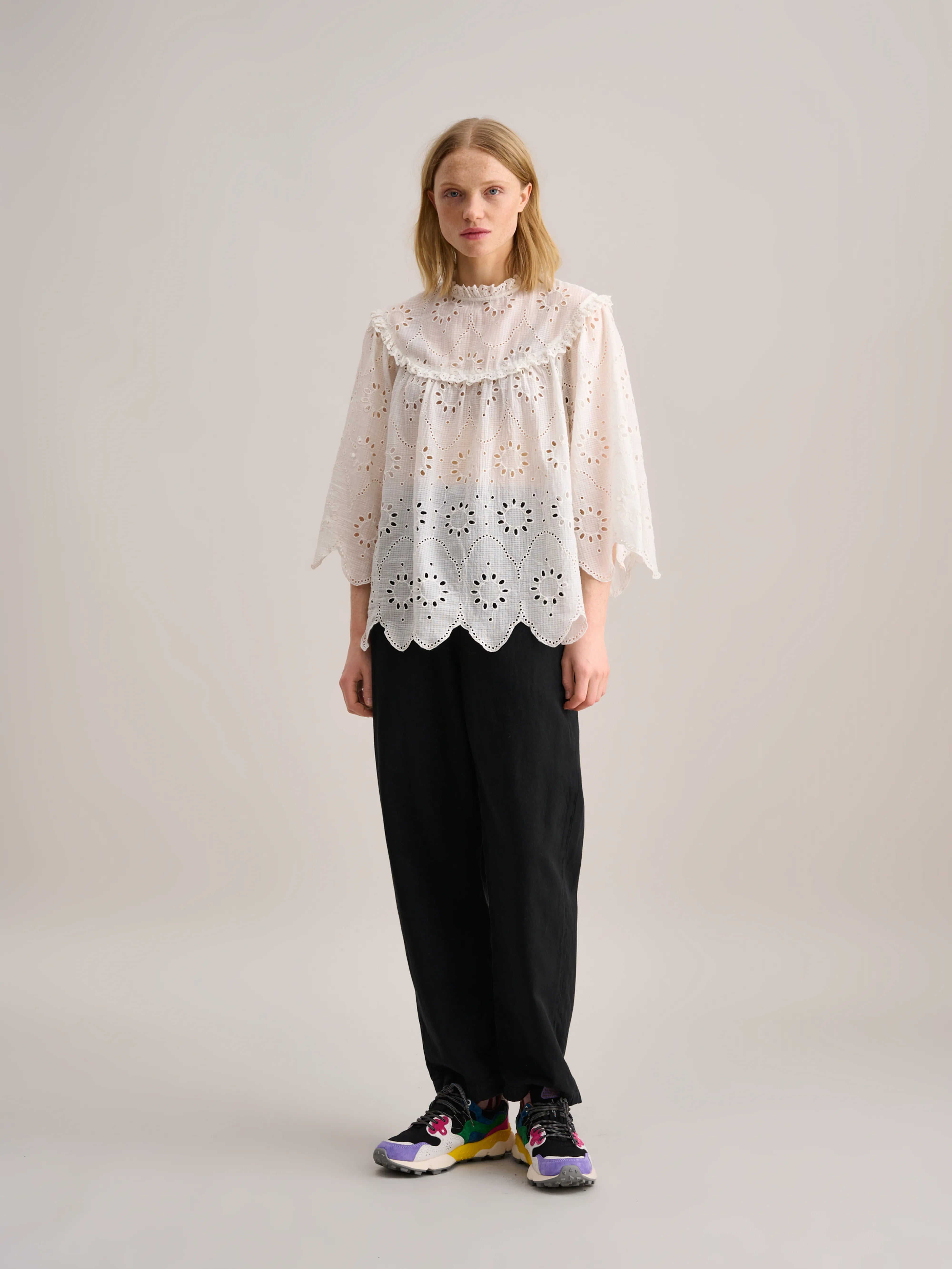 Calais Blouse - Natural Voor Dames | Bellerose