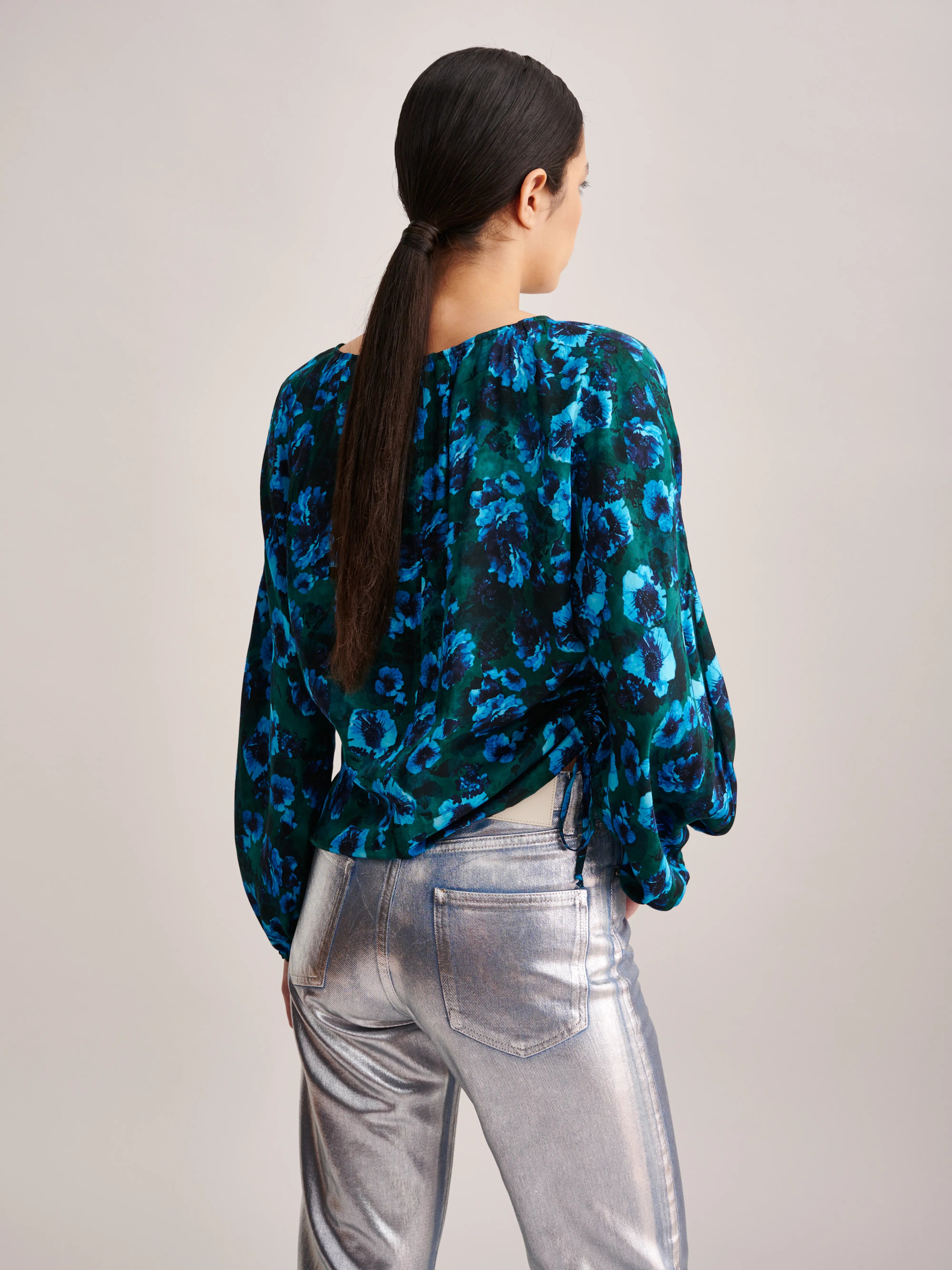 Aida Blouse - Emerald / Turquoise For Women | Bellerose