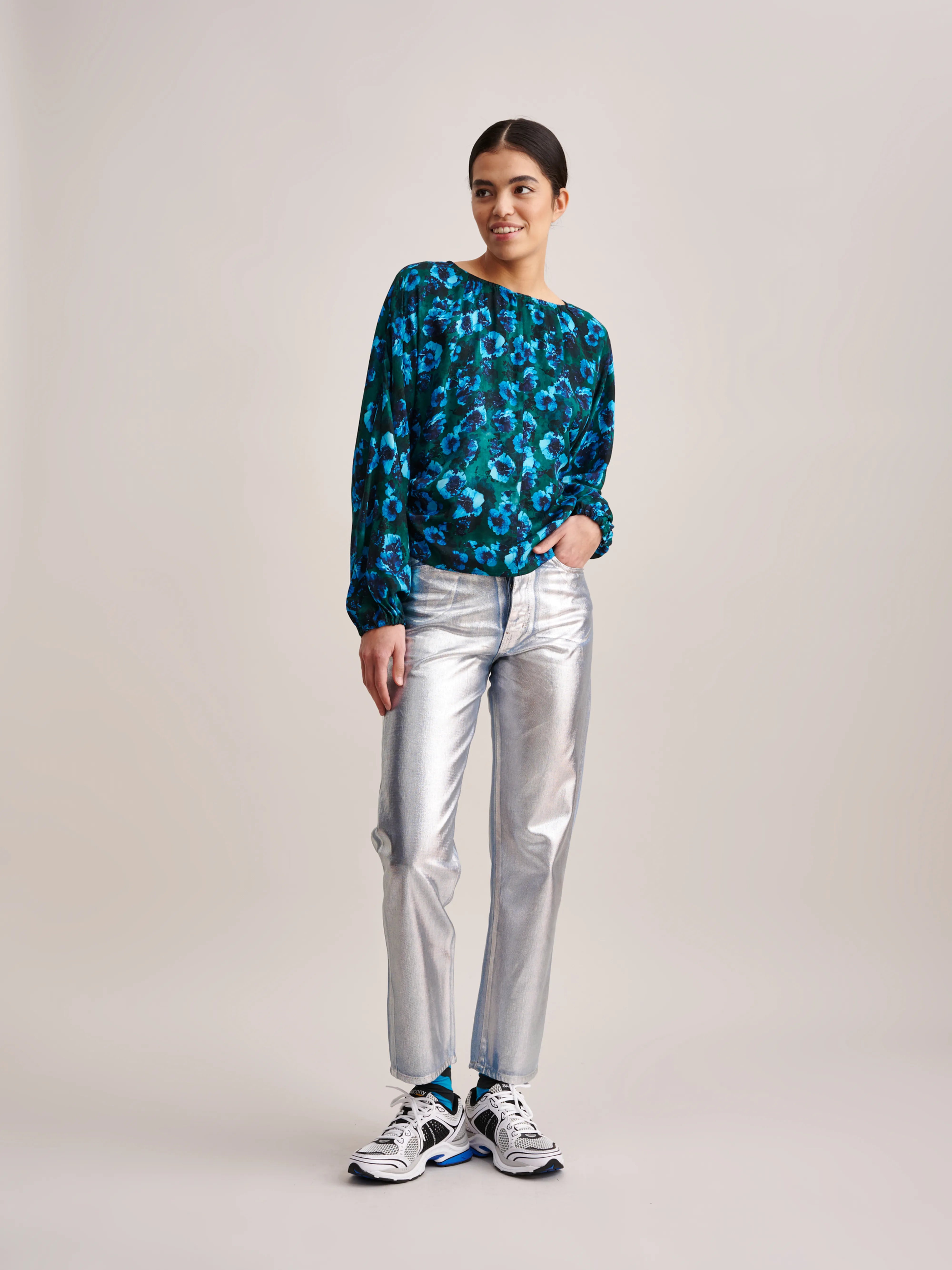 Blouse Aida - Emerald / Turquoise Pour Femme | Bellerose