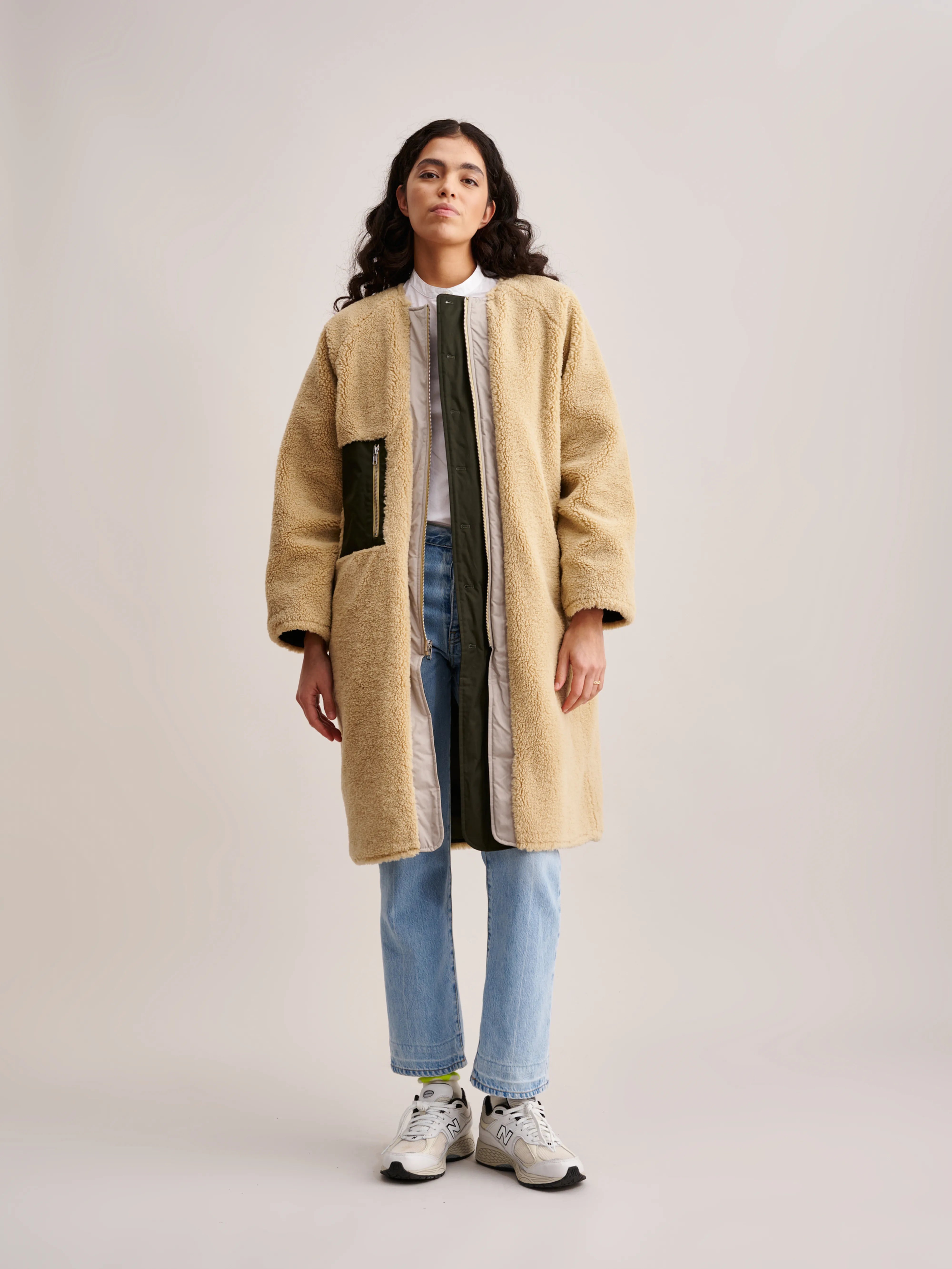 Hanky Coat - Dark olive For Women | Bellerose