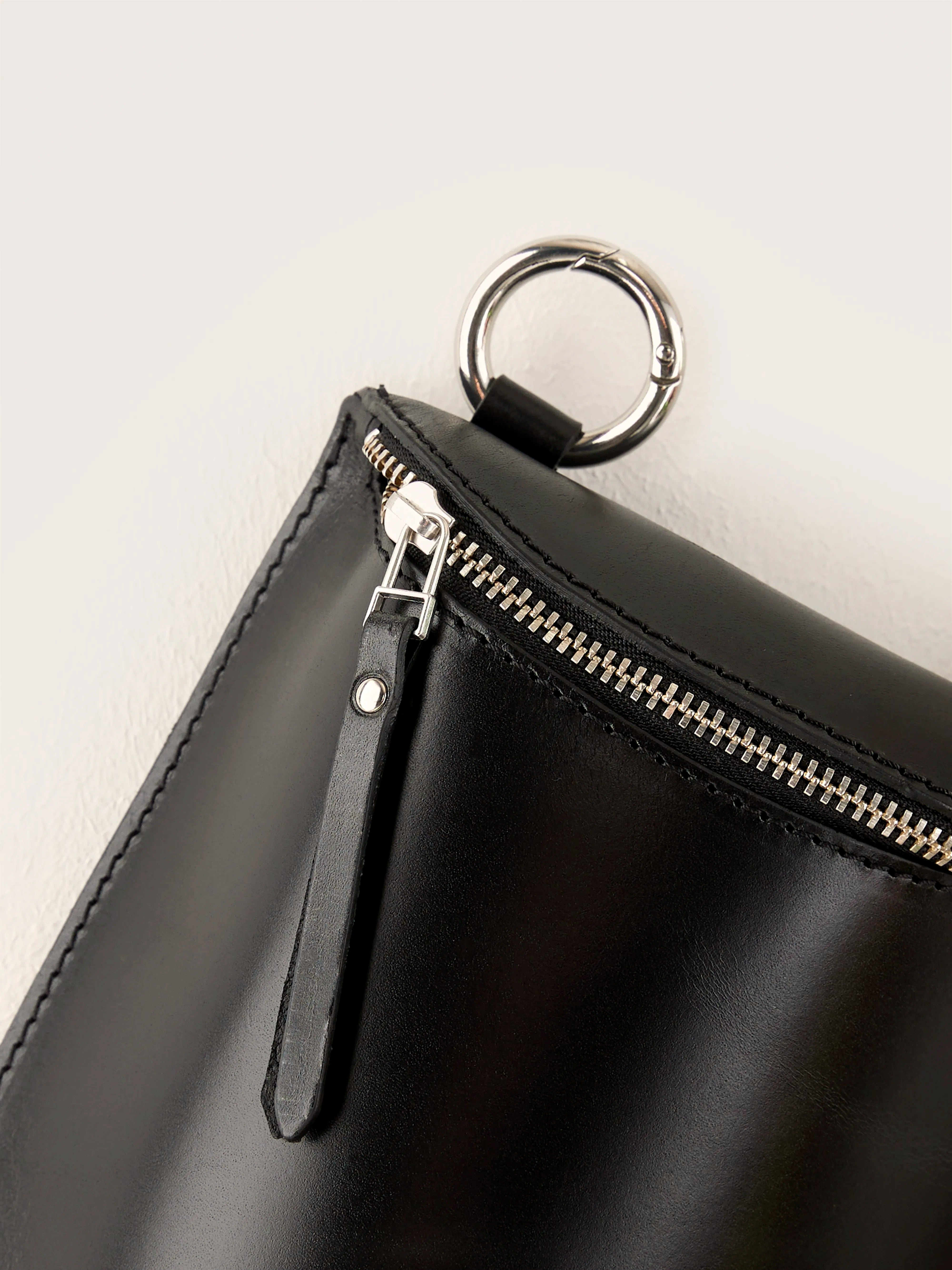 Shone zip-top mini bag (242 / W / BLACK)