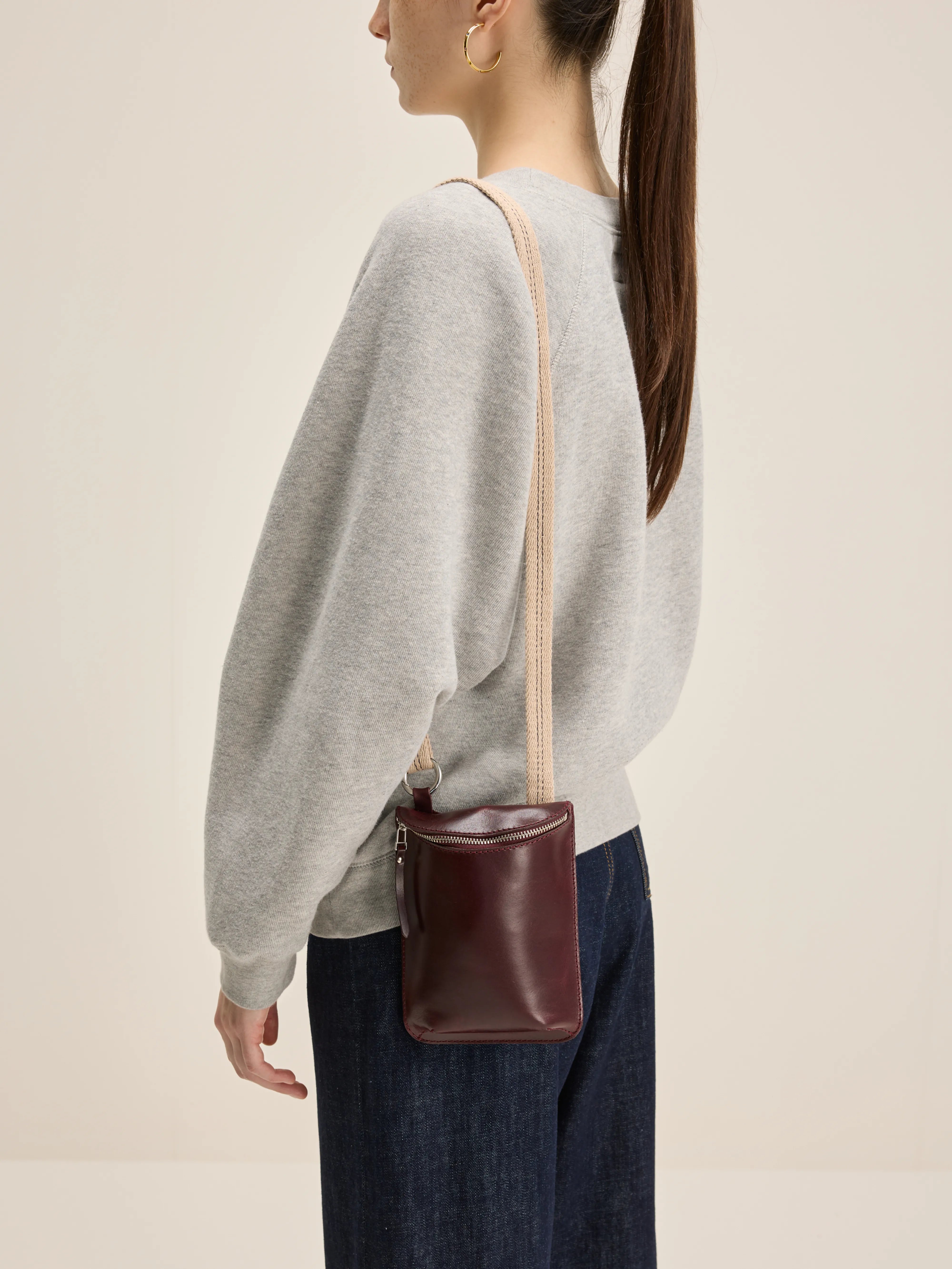 Mini Sac Zippé Shone - Bordeaux Pour Femme | Bellerose