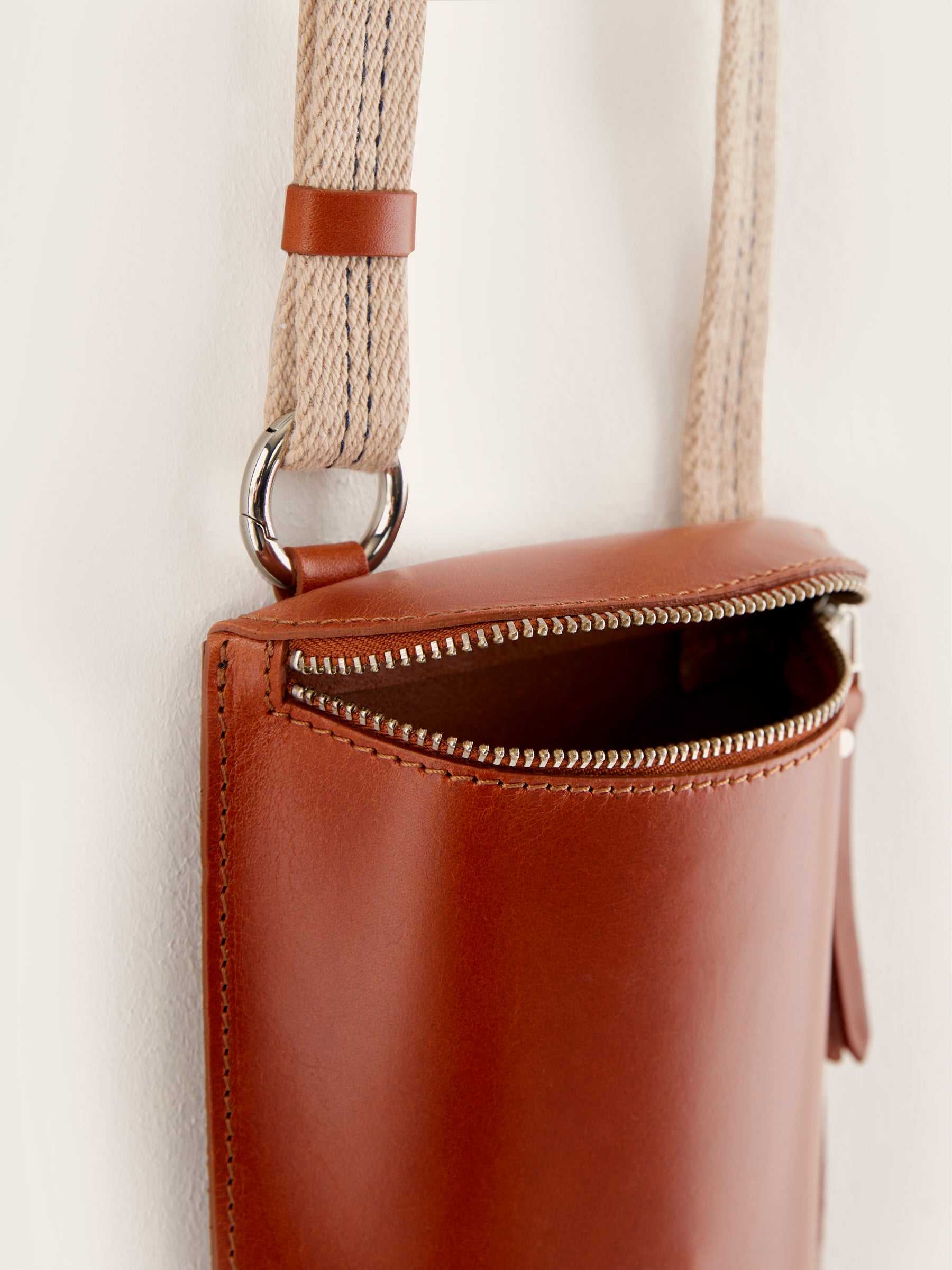 Shone Zip-top Mini Bag - Cognac For Women | Bellerose