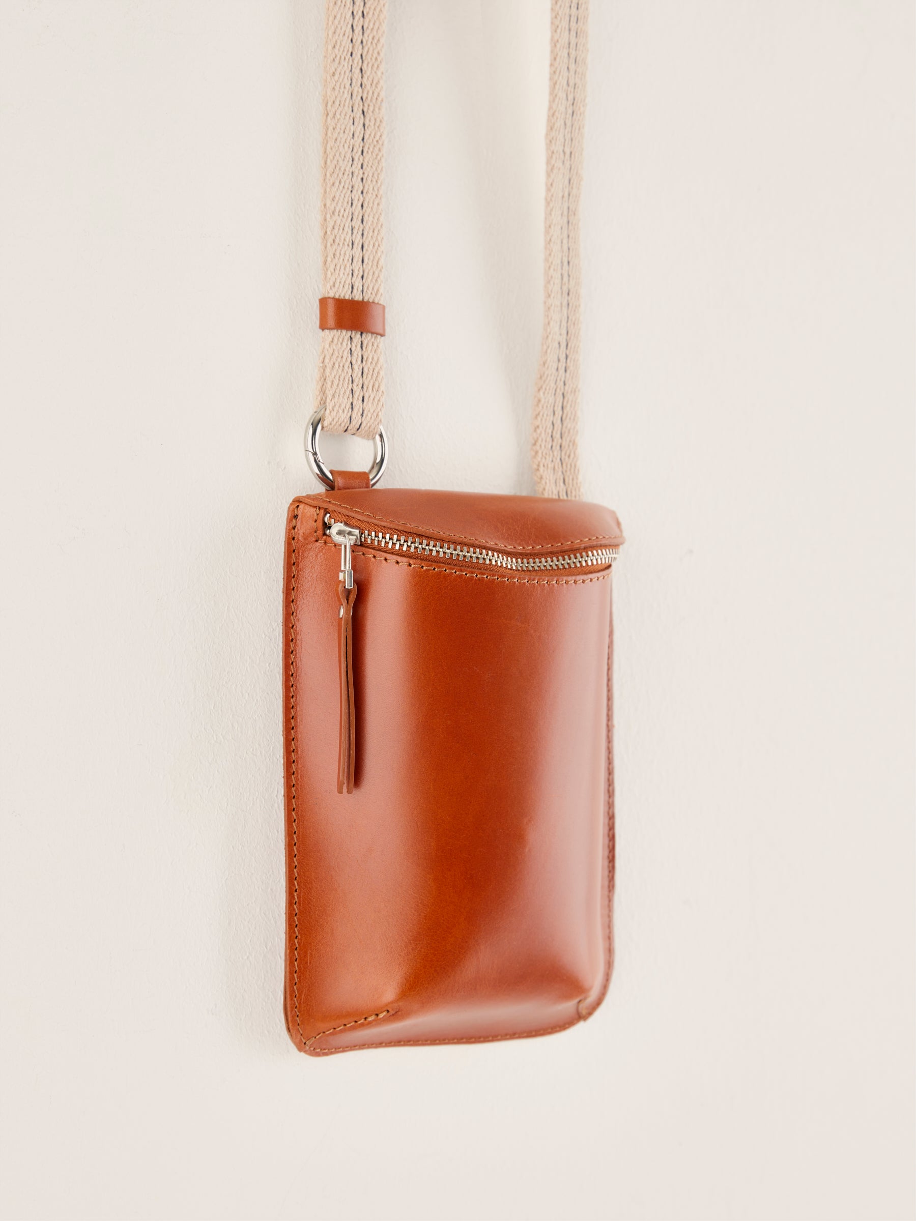 Mini Sac Zippé Shone - Cognac Pour Femme | Bellerose