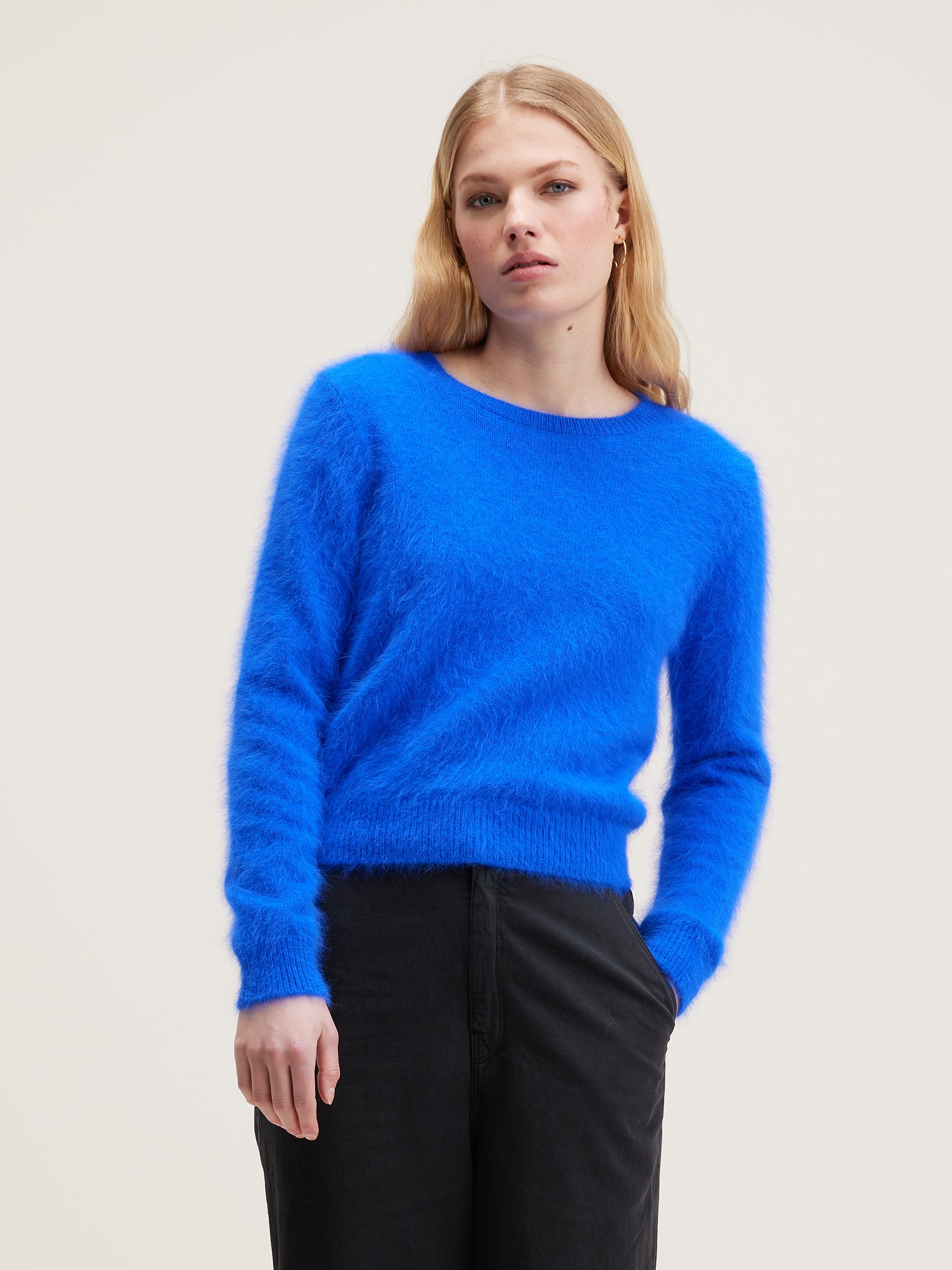 Datti Angora-blend Sweater - Lazuli For Women | Bellerose