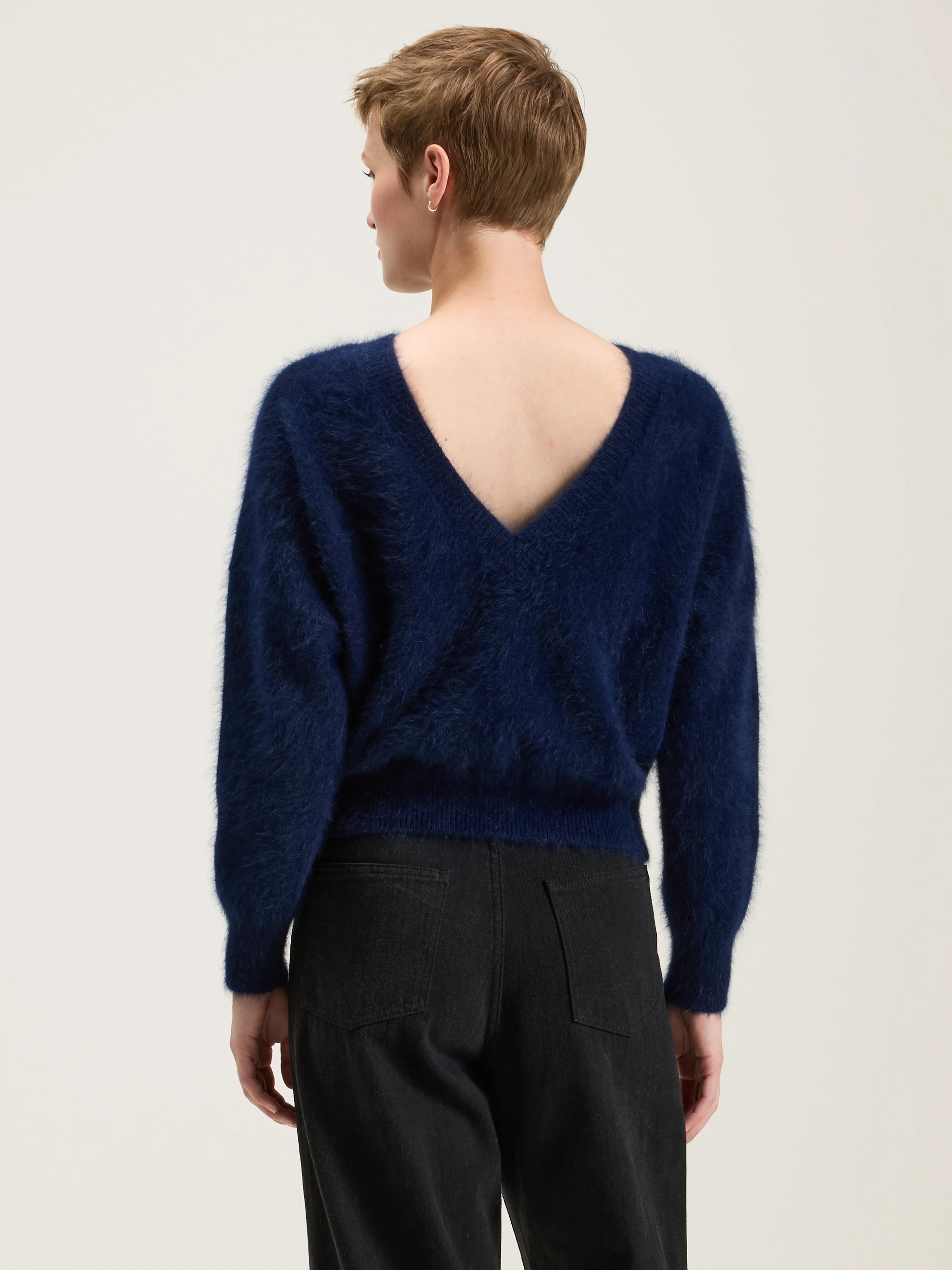 Pull En Angora Datev - Navy Pour Femme | Bellerose