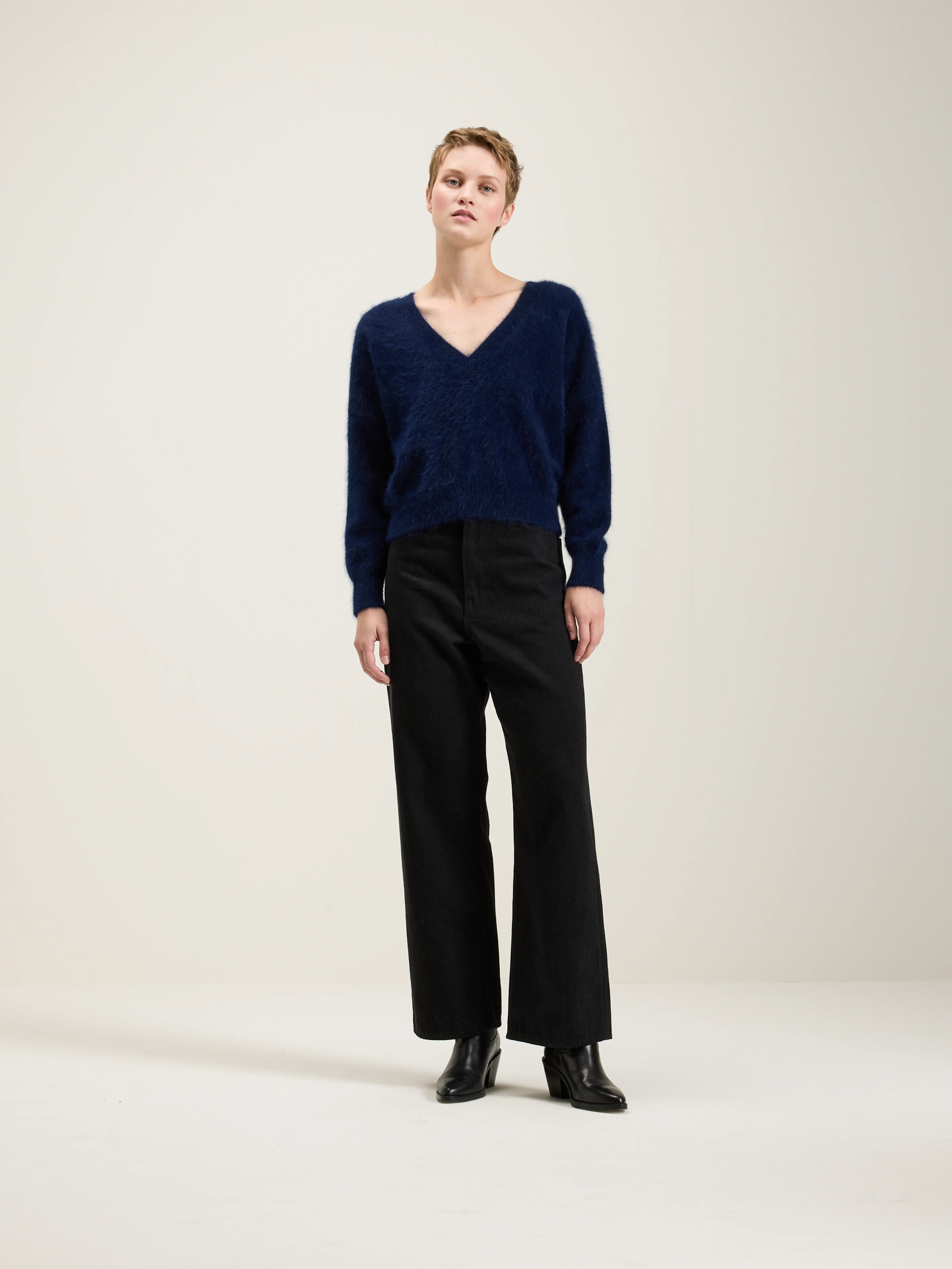 Pull En Angora Datev - Navy Pour Femme | Bellerose