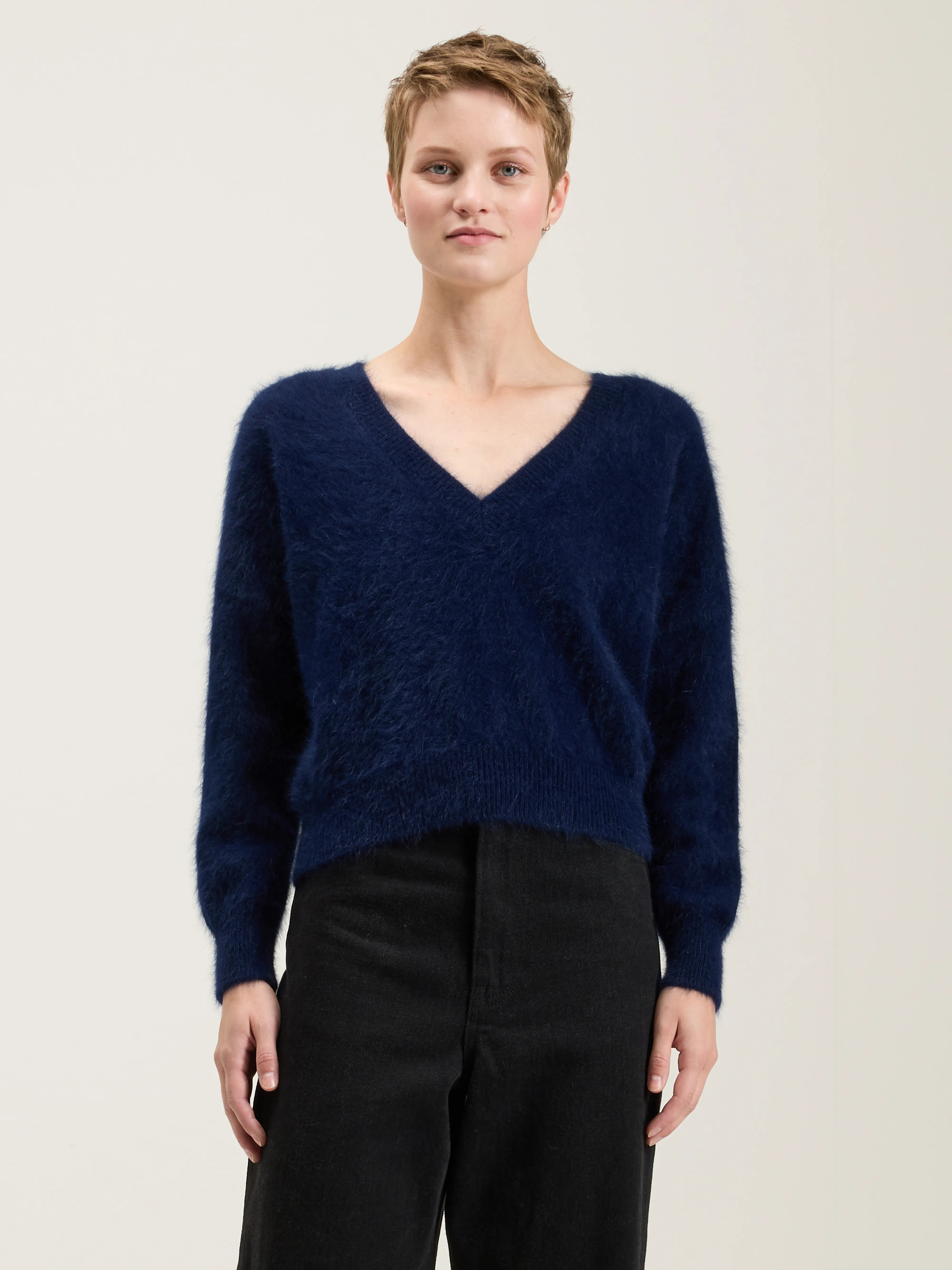 Pull en angora Datev (242 / W / NAVY)