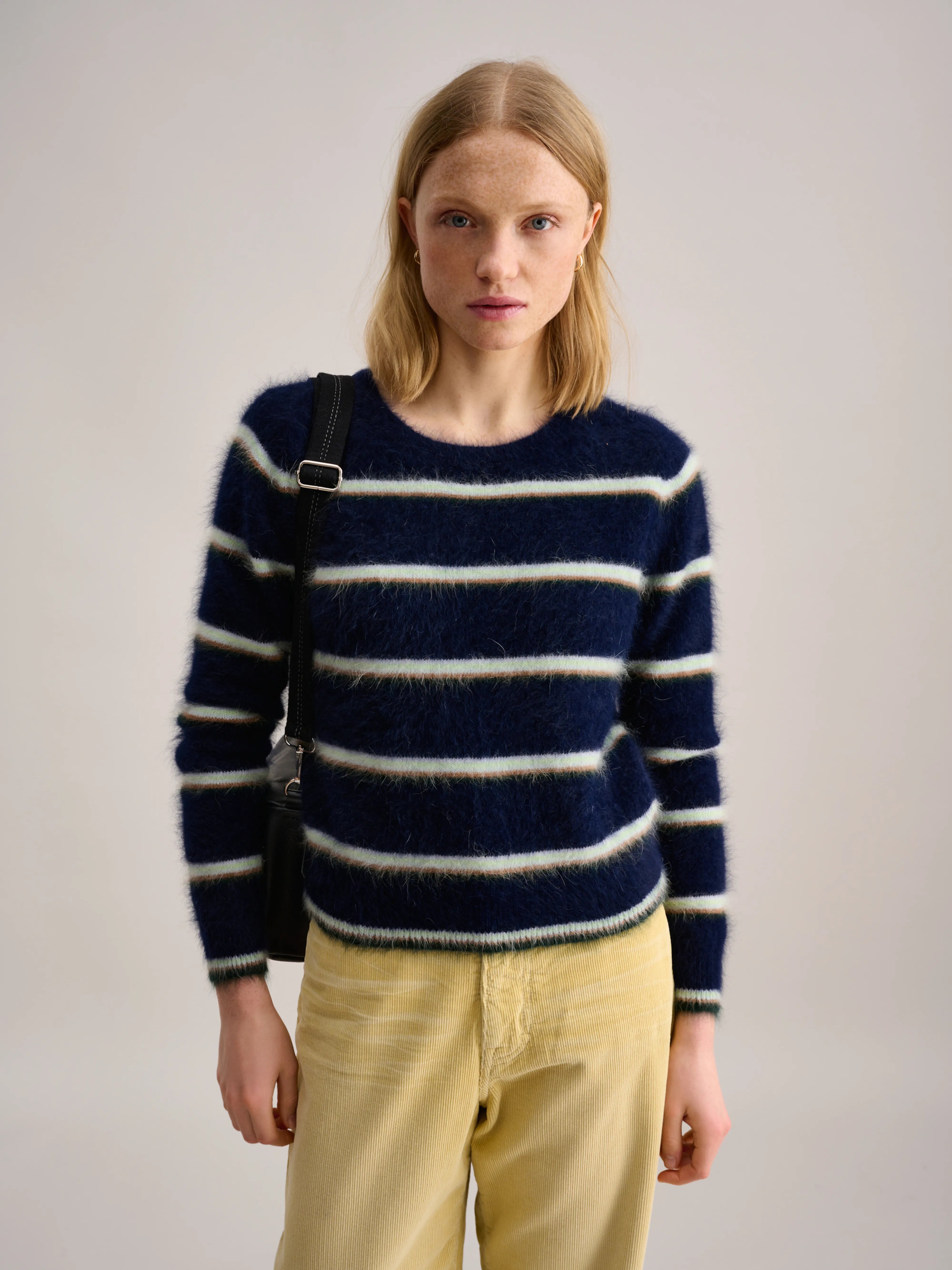 Pull Dattor - Blue dew / Ice / Navy Pour Femme | Bellerose