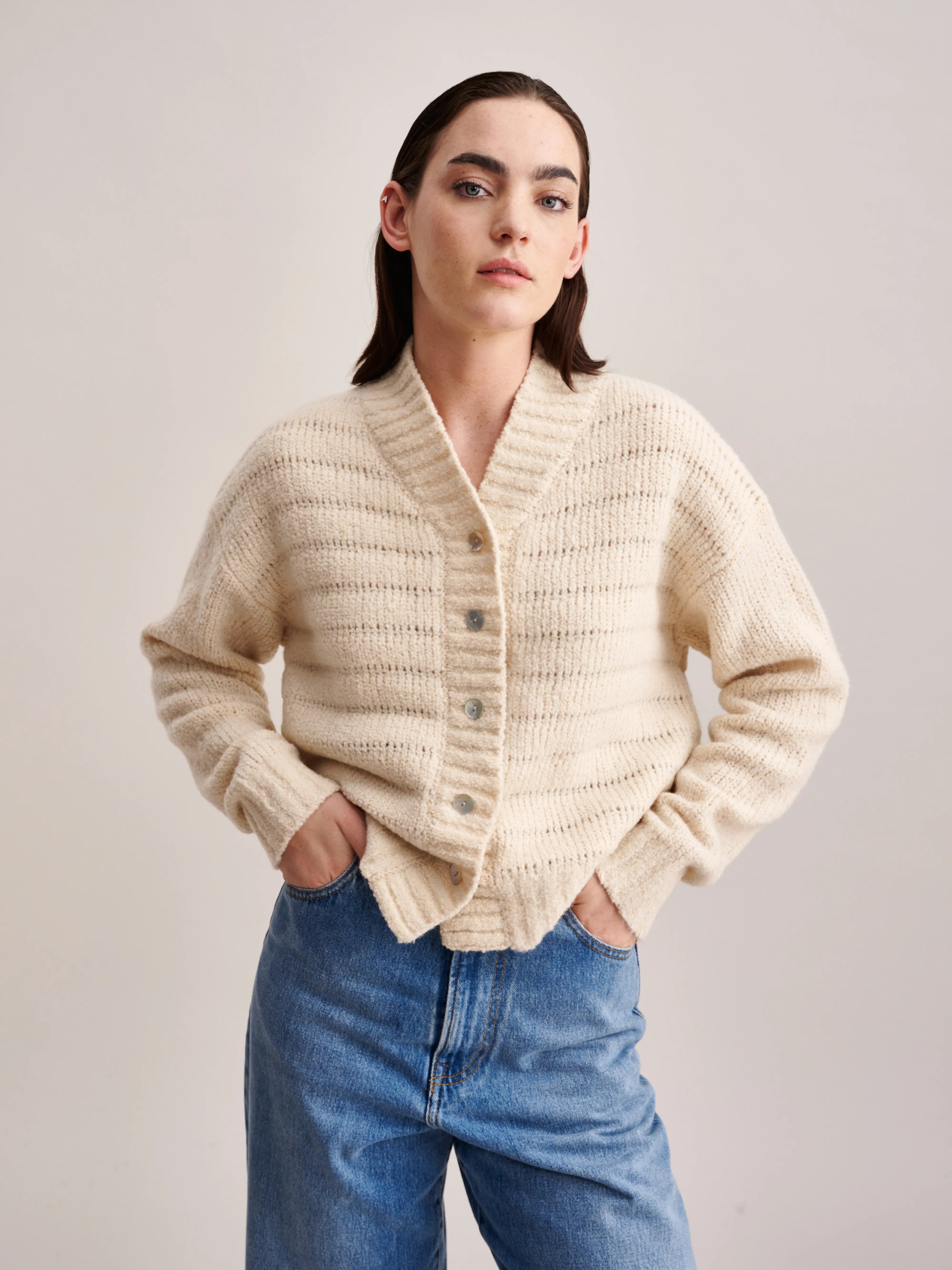 Cardigan Gyel - Ivory Pour Femme | Bellerose