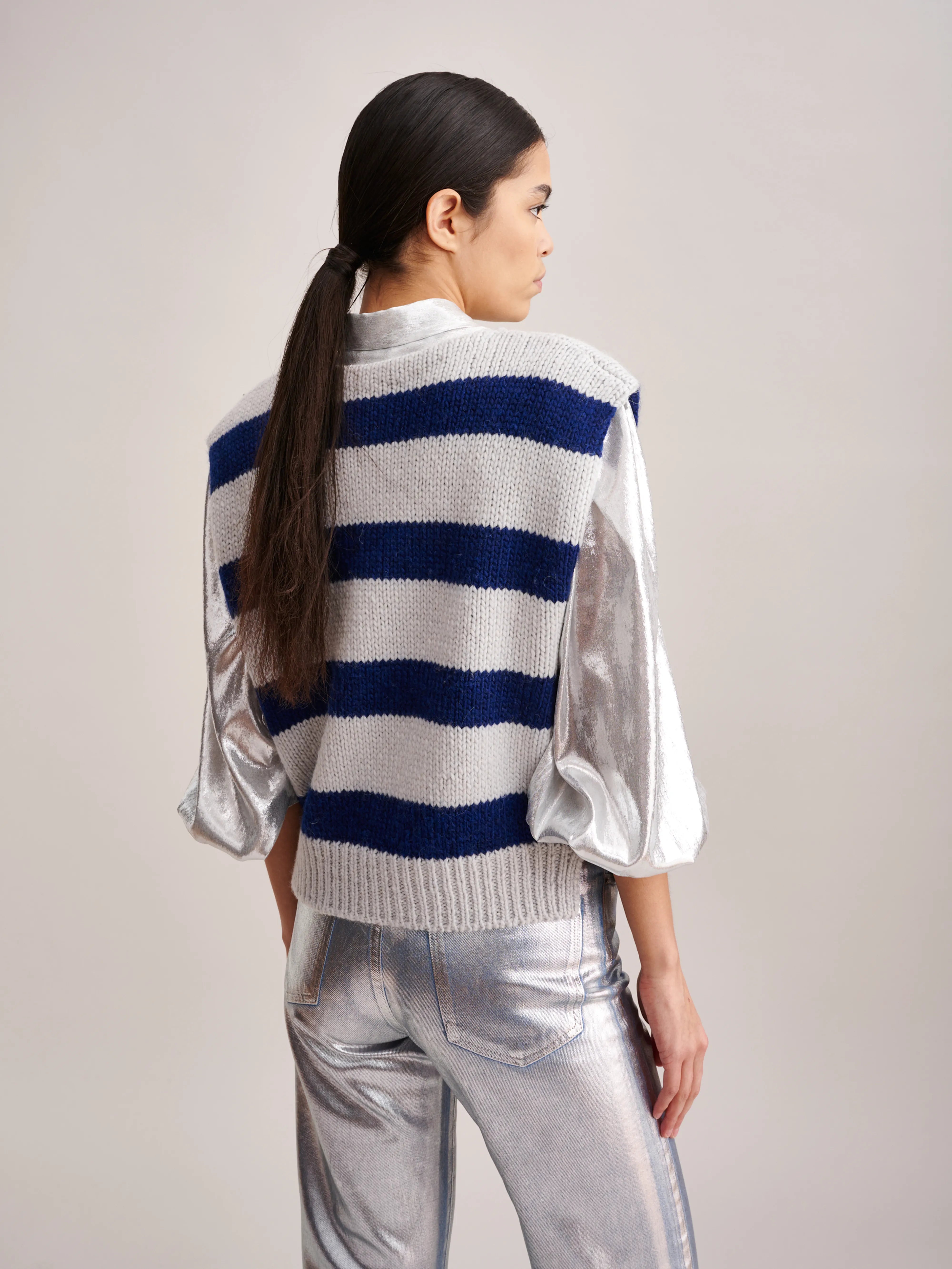 Pull Sans Manches Nanor (232 / W / STRIPE B)