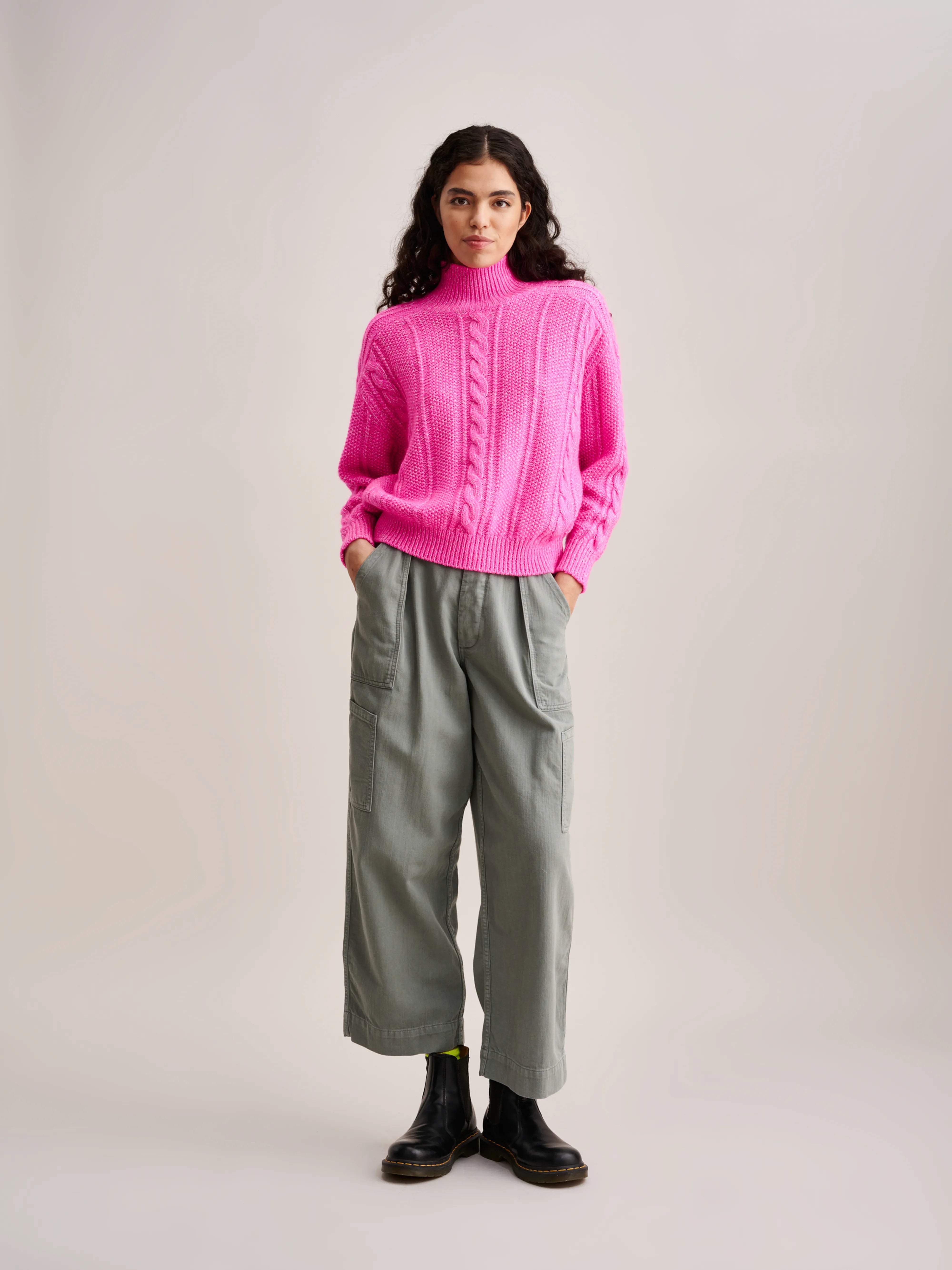 Nanphu Sweater - Fluo pink For Women | Bellerose