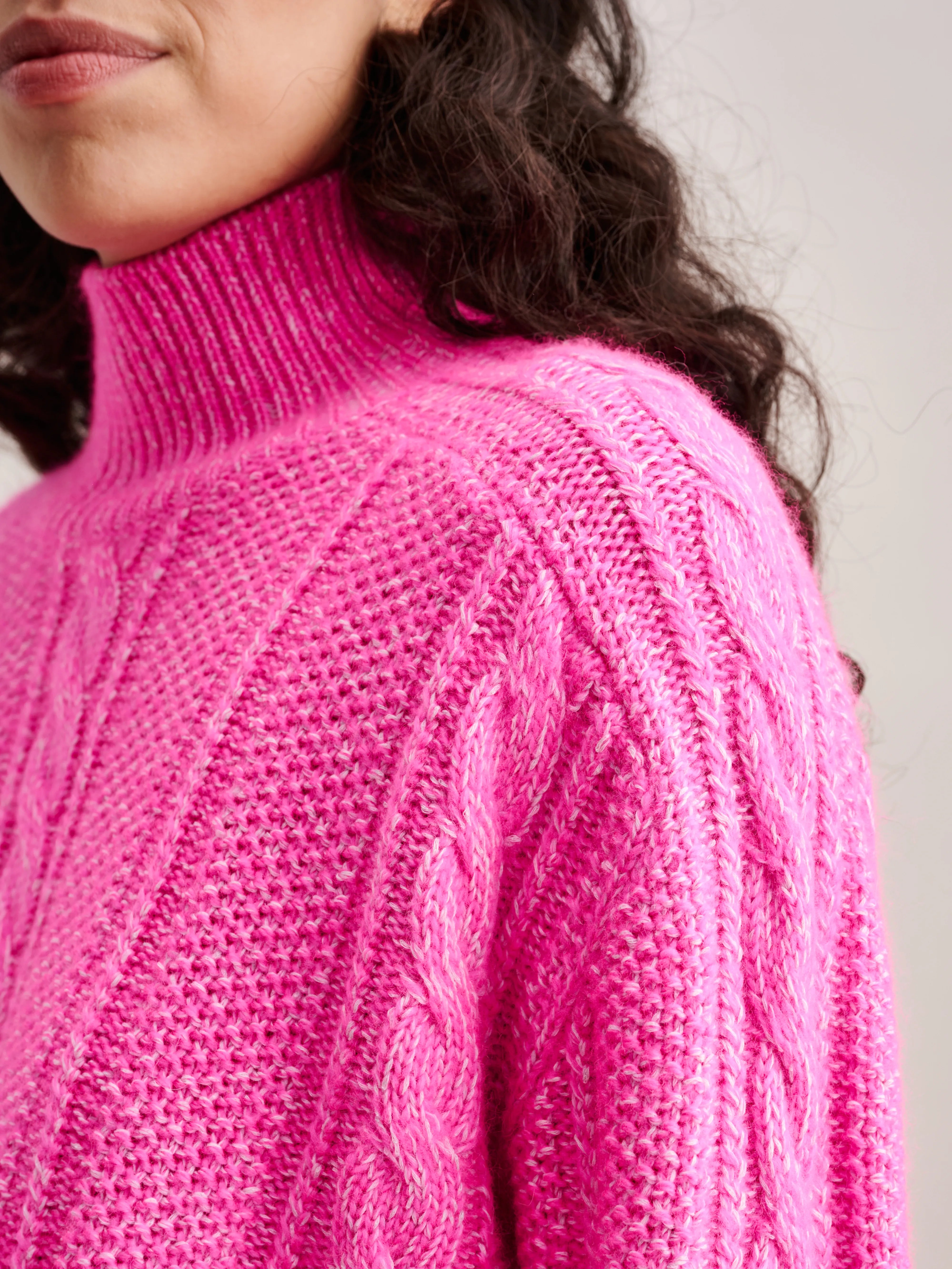 Nanphu Sweater - Fluo pink For Women | Bellerose