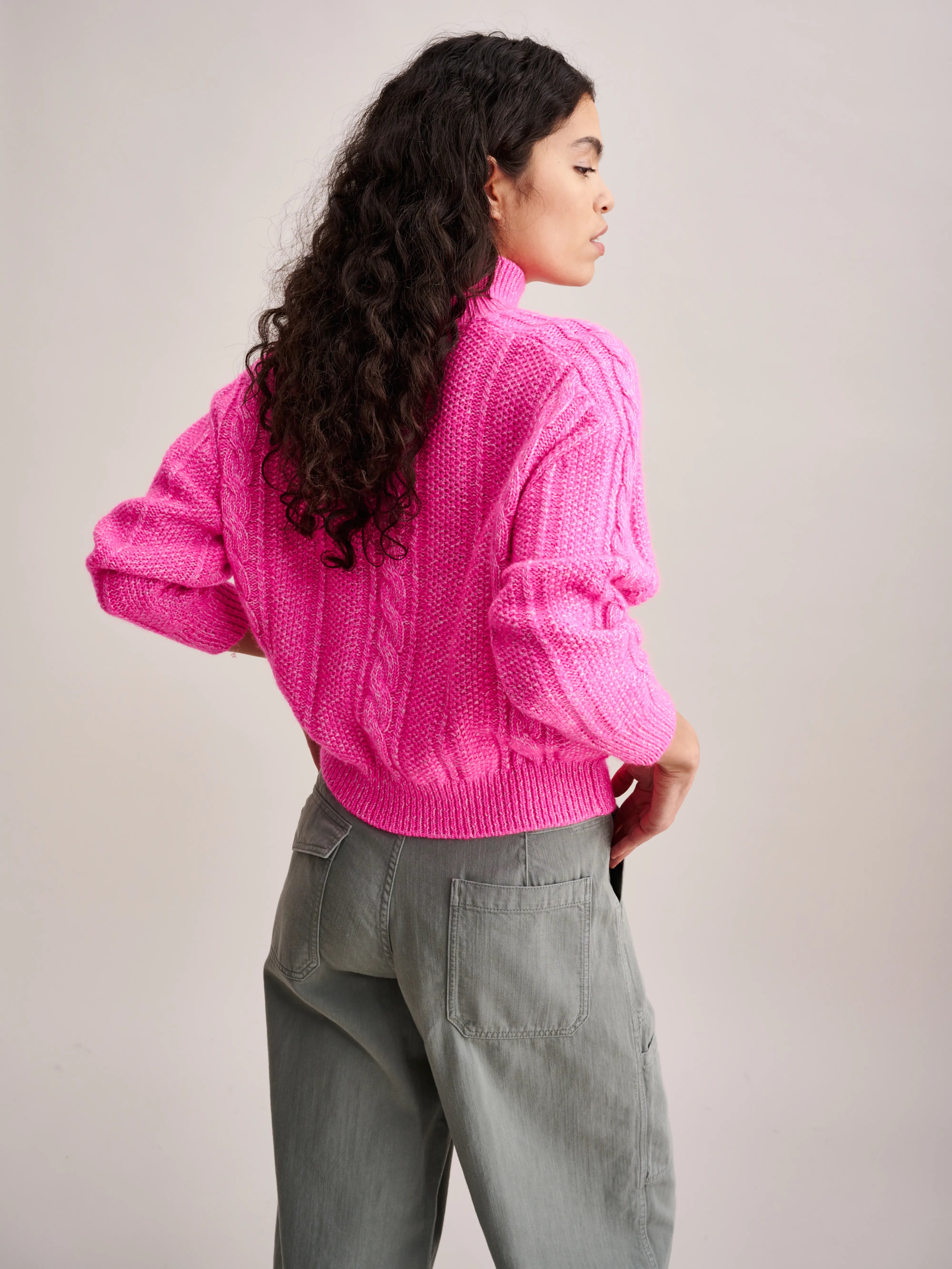 Nanphu Sweater - Fluo pink For Women | Bellerose