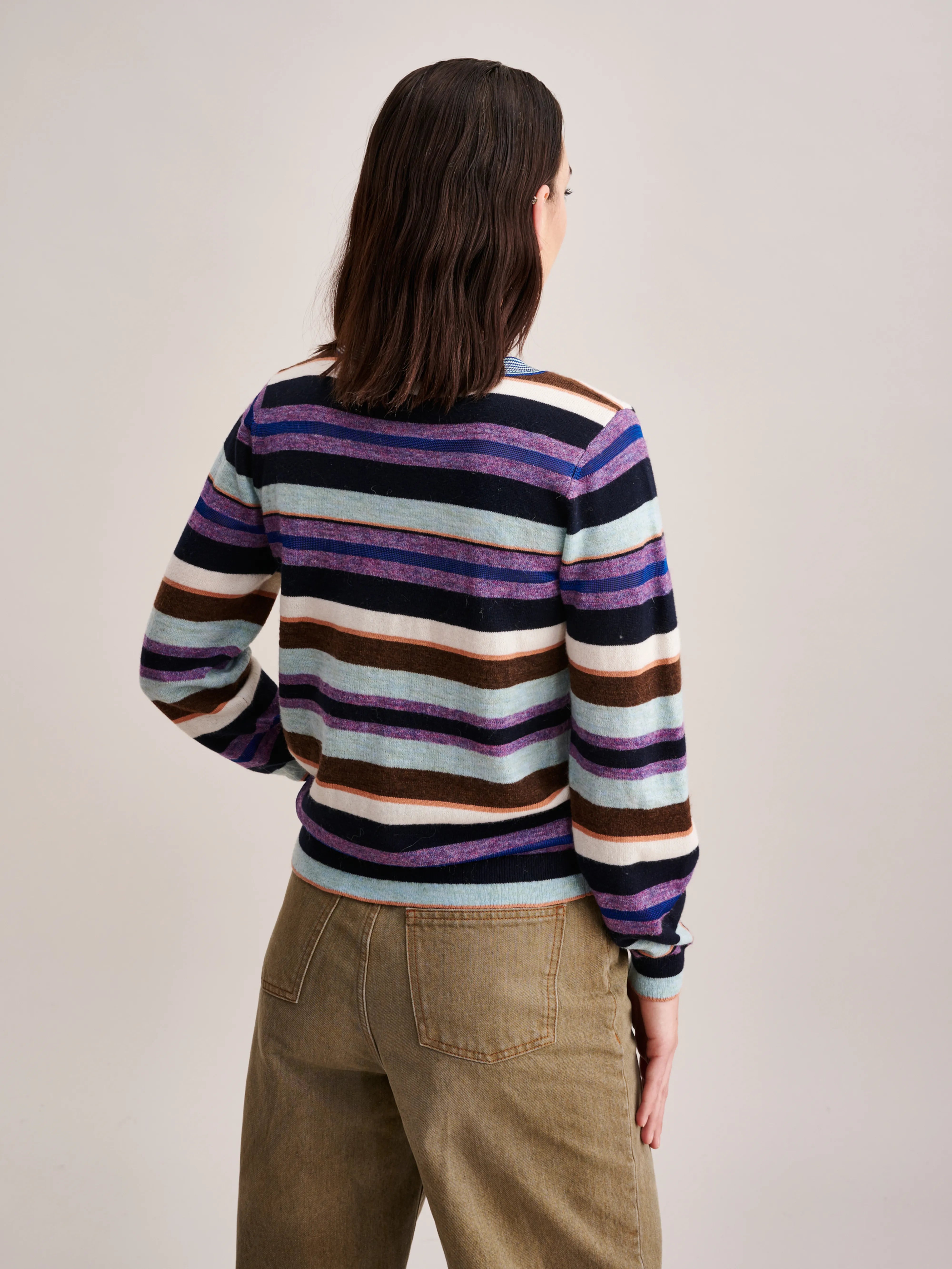 Gopsy Sweater - America / Cinnamon For Women | Bellerose