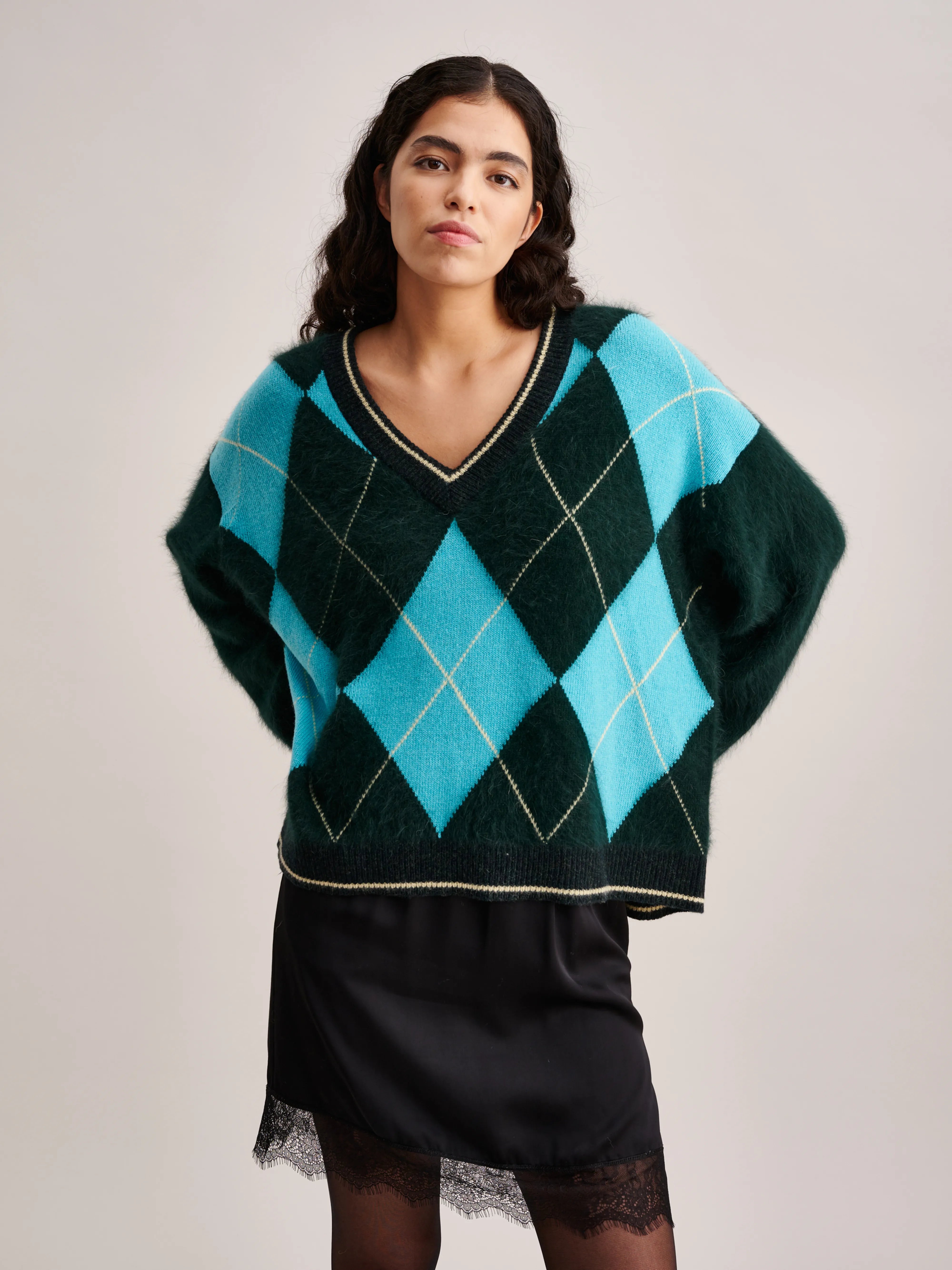 Dylh Sweater - Kombu / Turquoise For Women | Bellerose