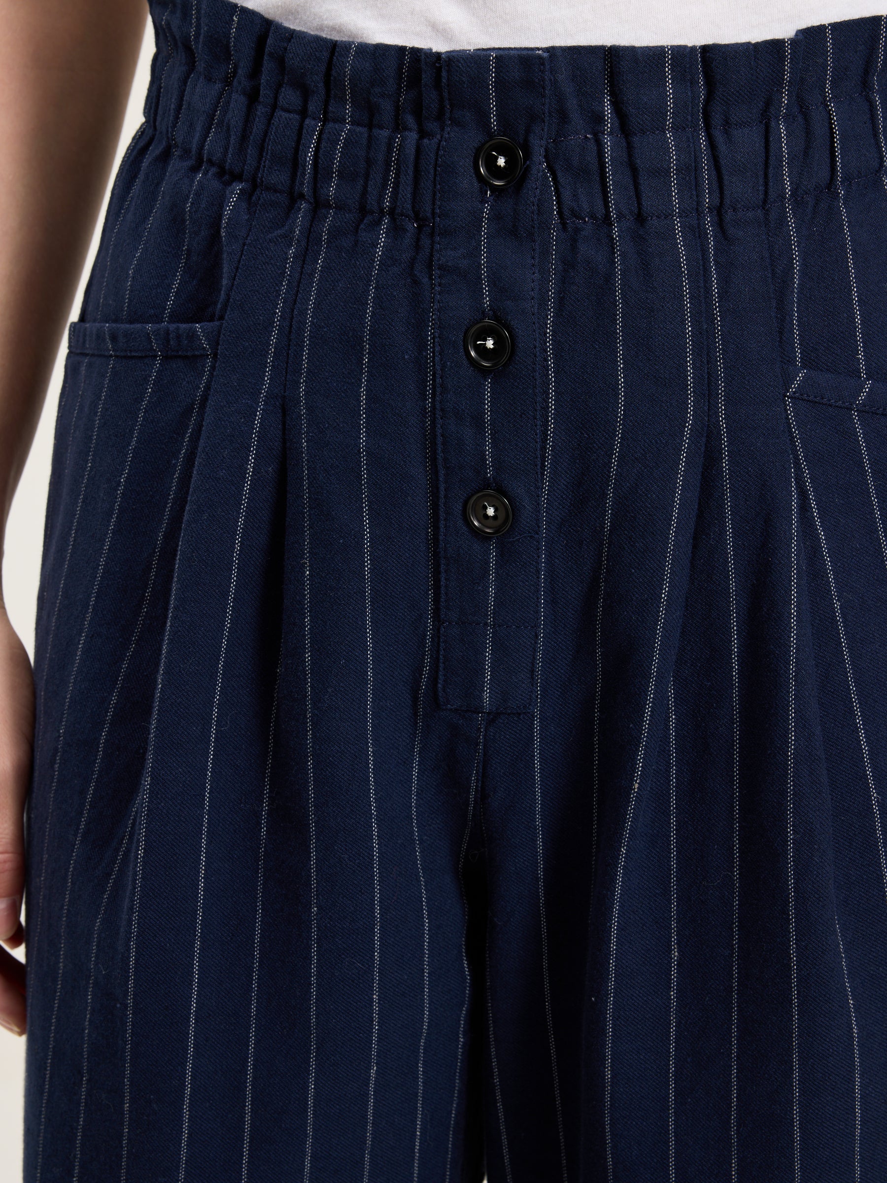 Lilo Paperbag Trousers - Navy For Women | Bellerose