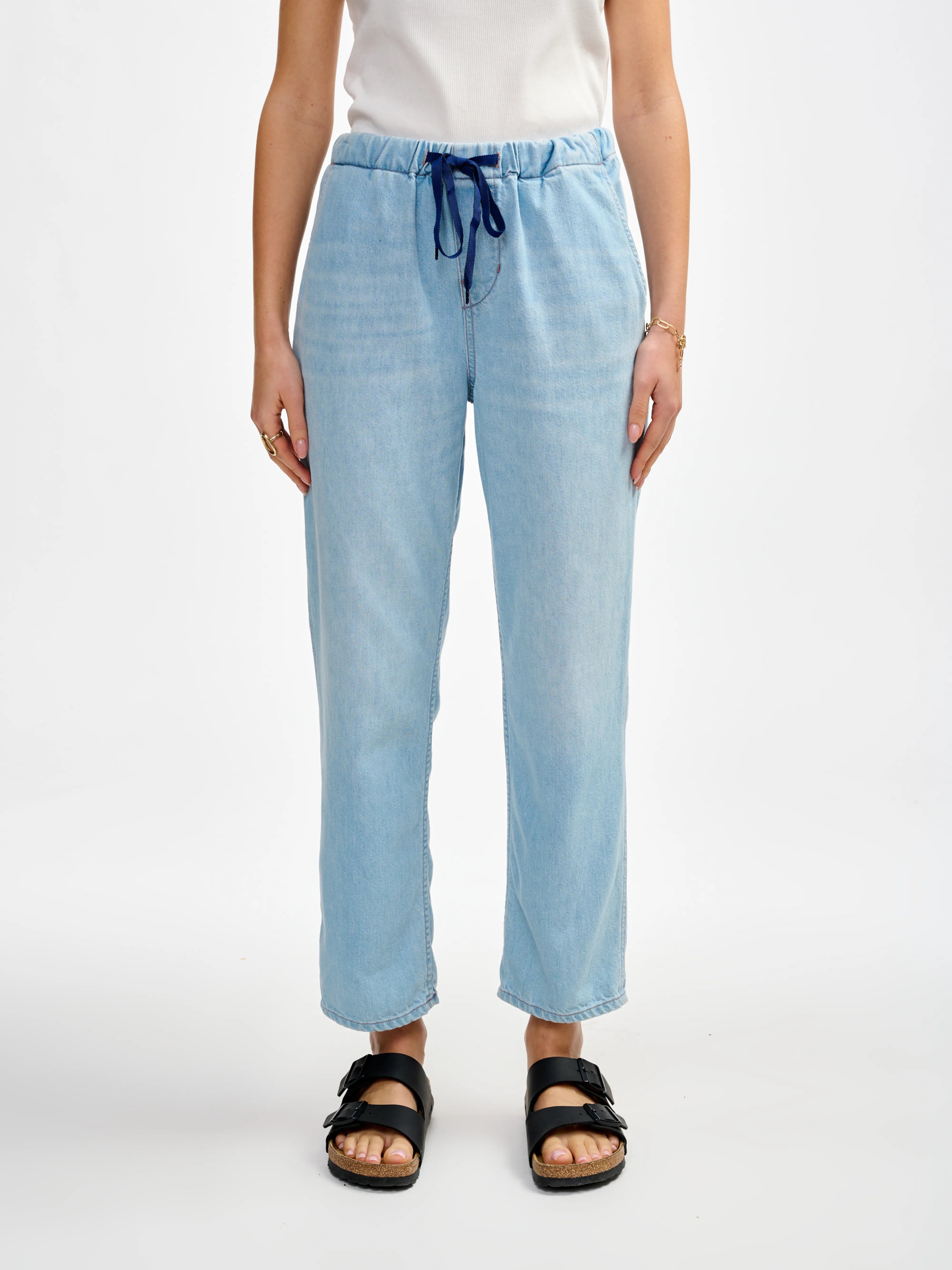 Pizzy Relaxed Broek - Light blue bleach Voor Dames | Bellerose