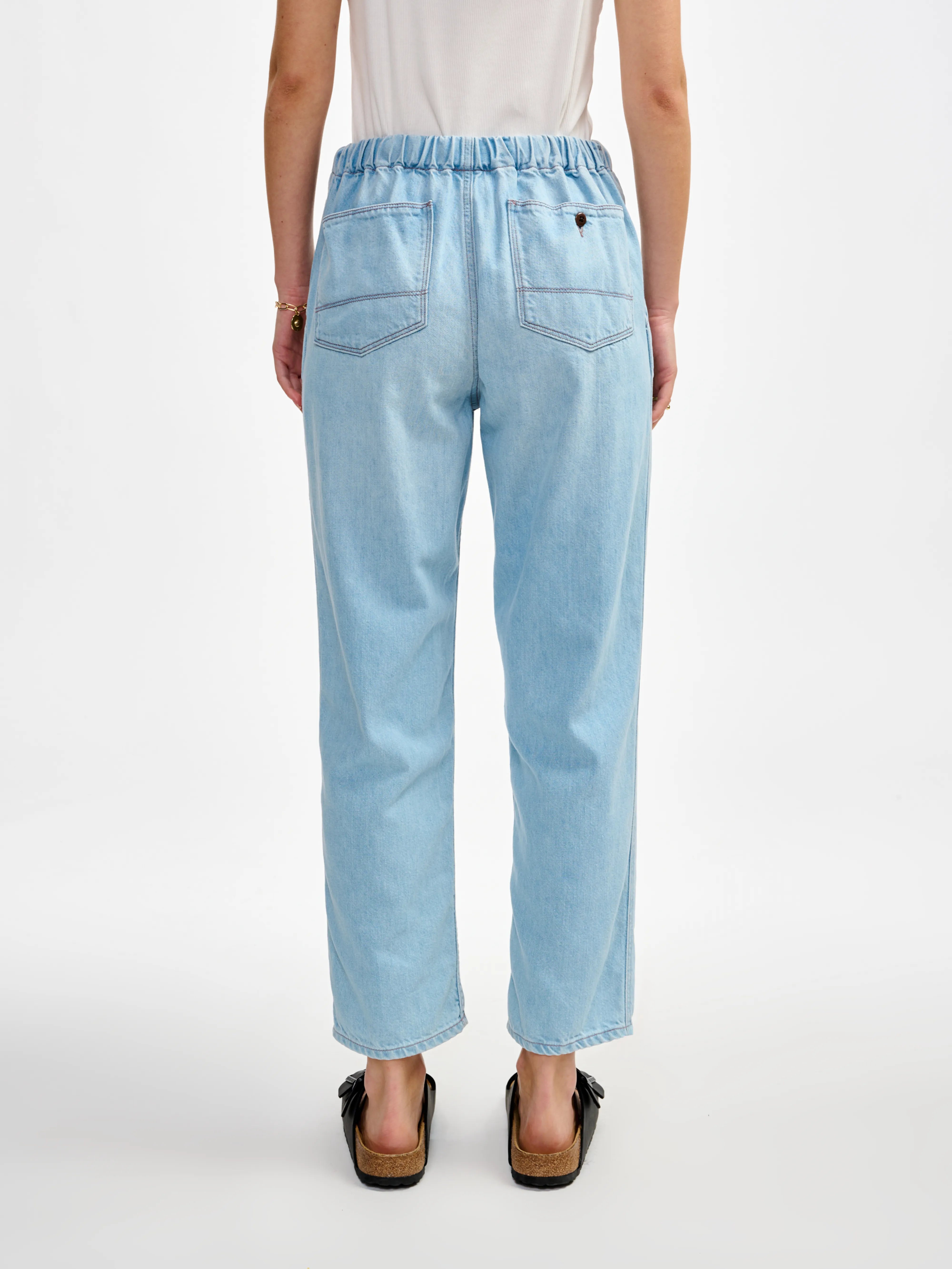 Pizzy Relaxed Broek - Light blue bleach Voor Dames | Bellerose